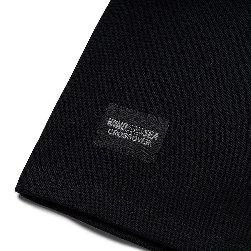 Crossover x Wind and Sea Leopard Logo Tee | Black - Image 4