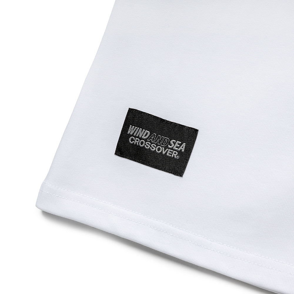 Crossover x Wind and Sea Leopard Logo Tee | White - Image 4