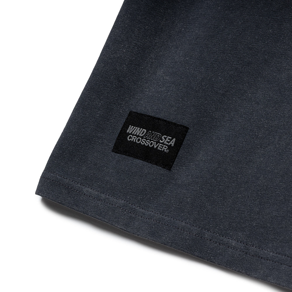 Crossover x Wind and Sea Pigment Pocket Tee | Black - Image 4