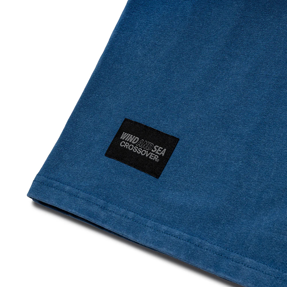 Crossover x Wind and Sea Pigment Pocket Tee | Navy - Image 4