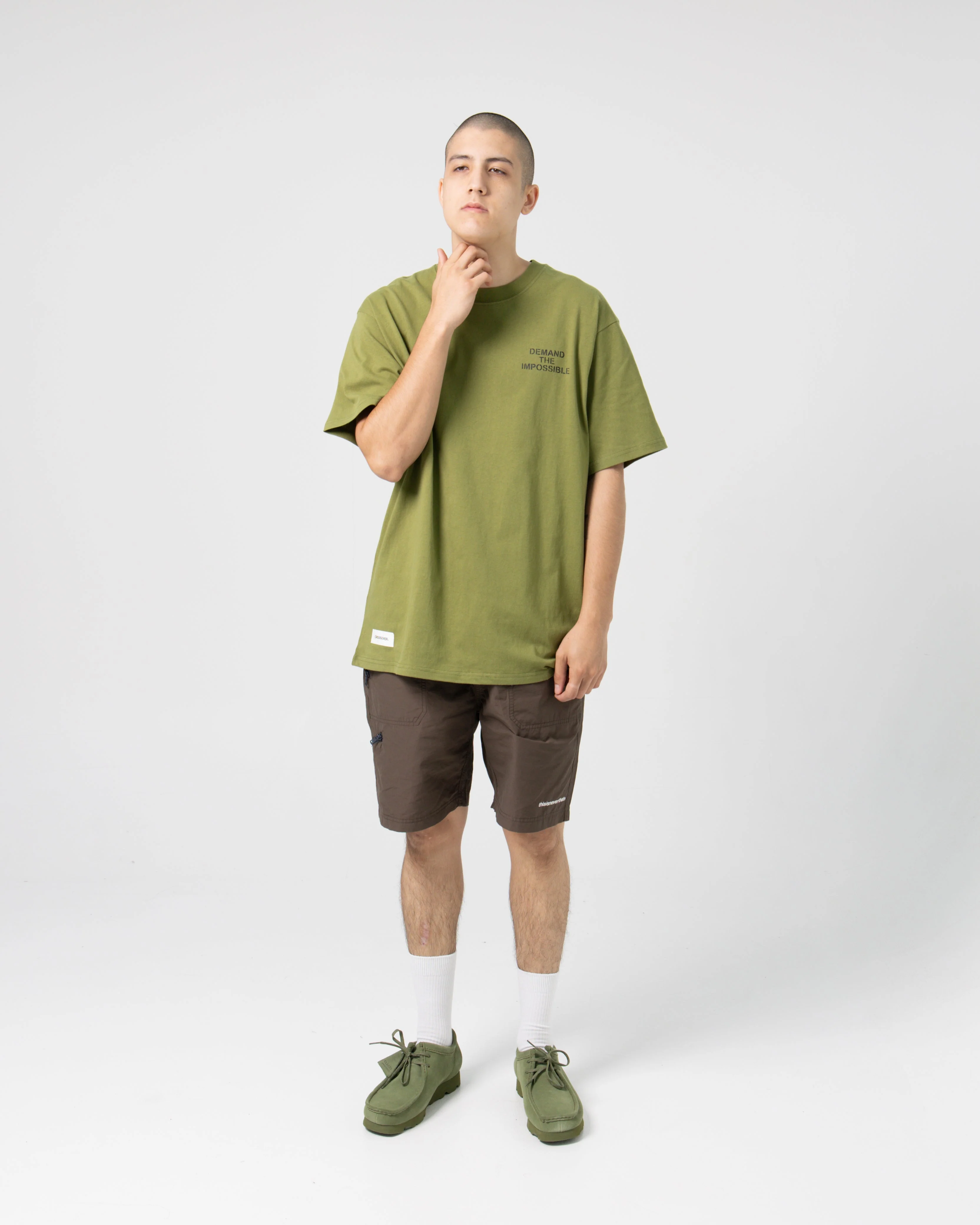 Daily '01' Tee | Olive - Image 4