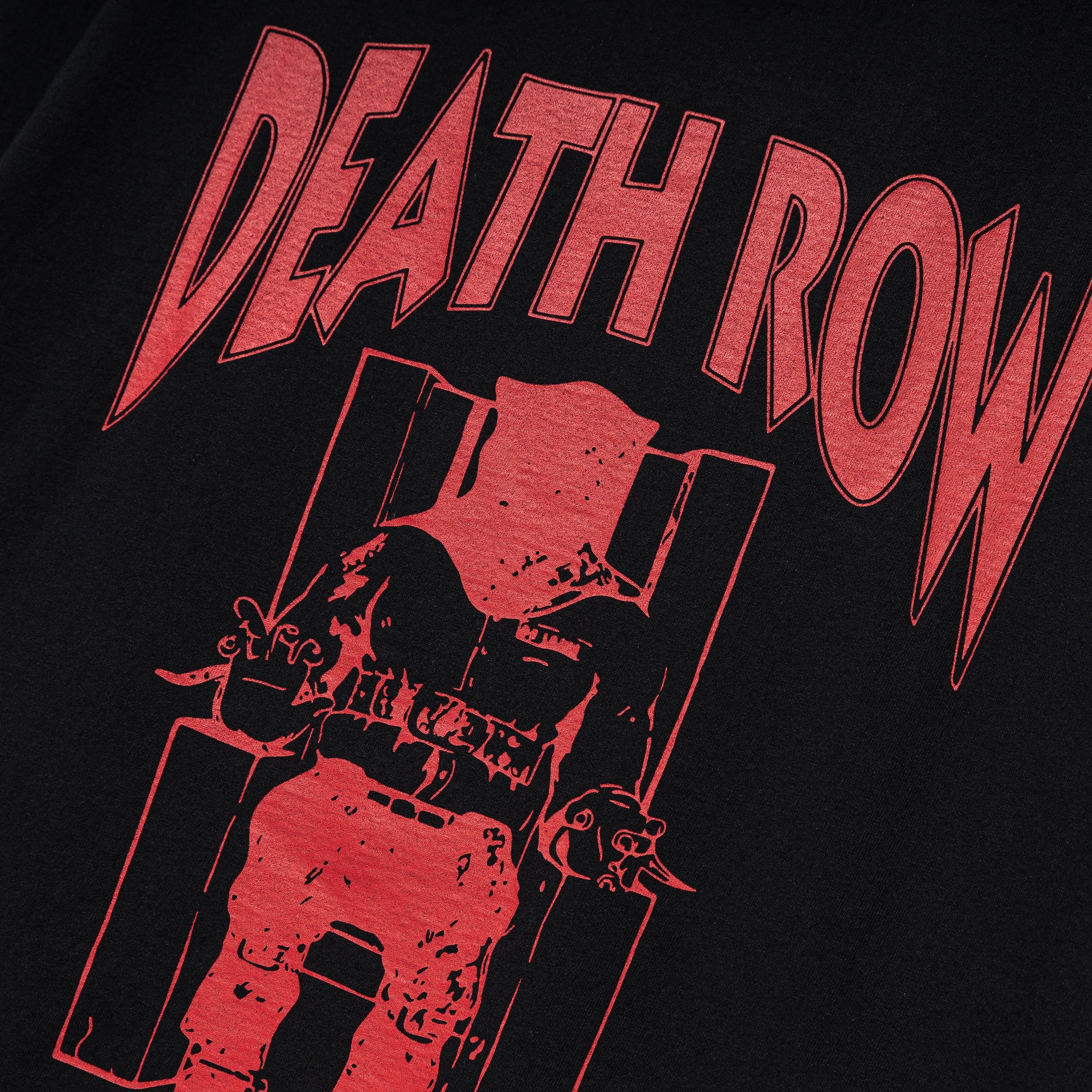 Death Row Records Washed Heavy Weight Tee | Black - Image 3