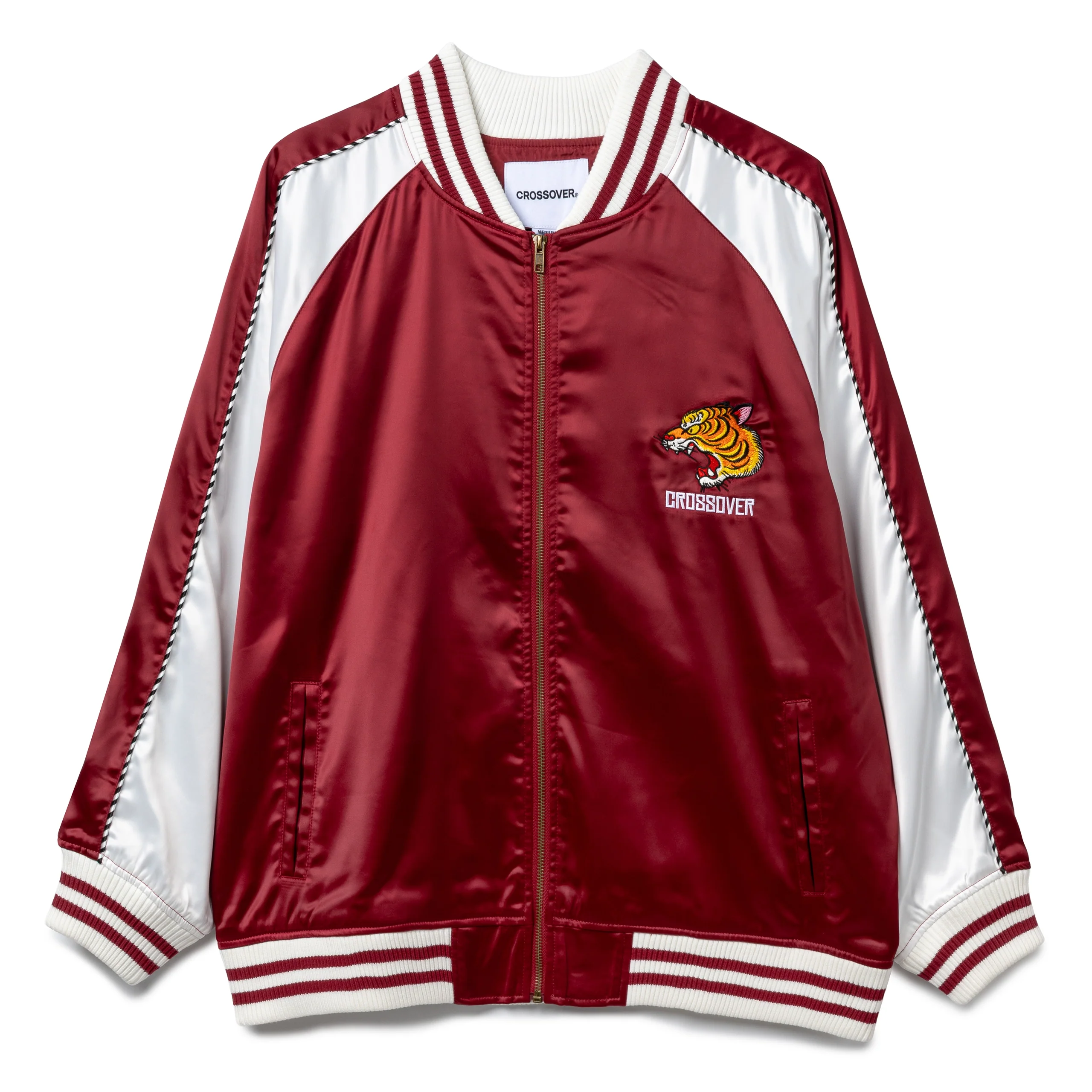 Disobedient Nature Tiger Souvenir Jacket | Maroon - Image 2