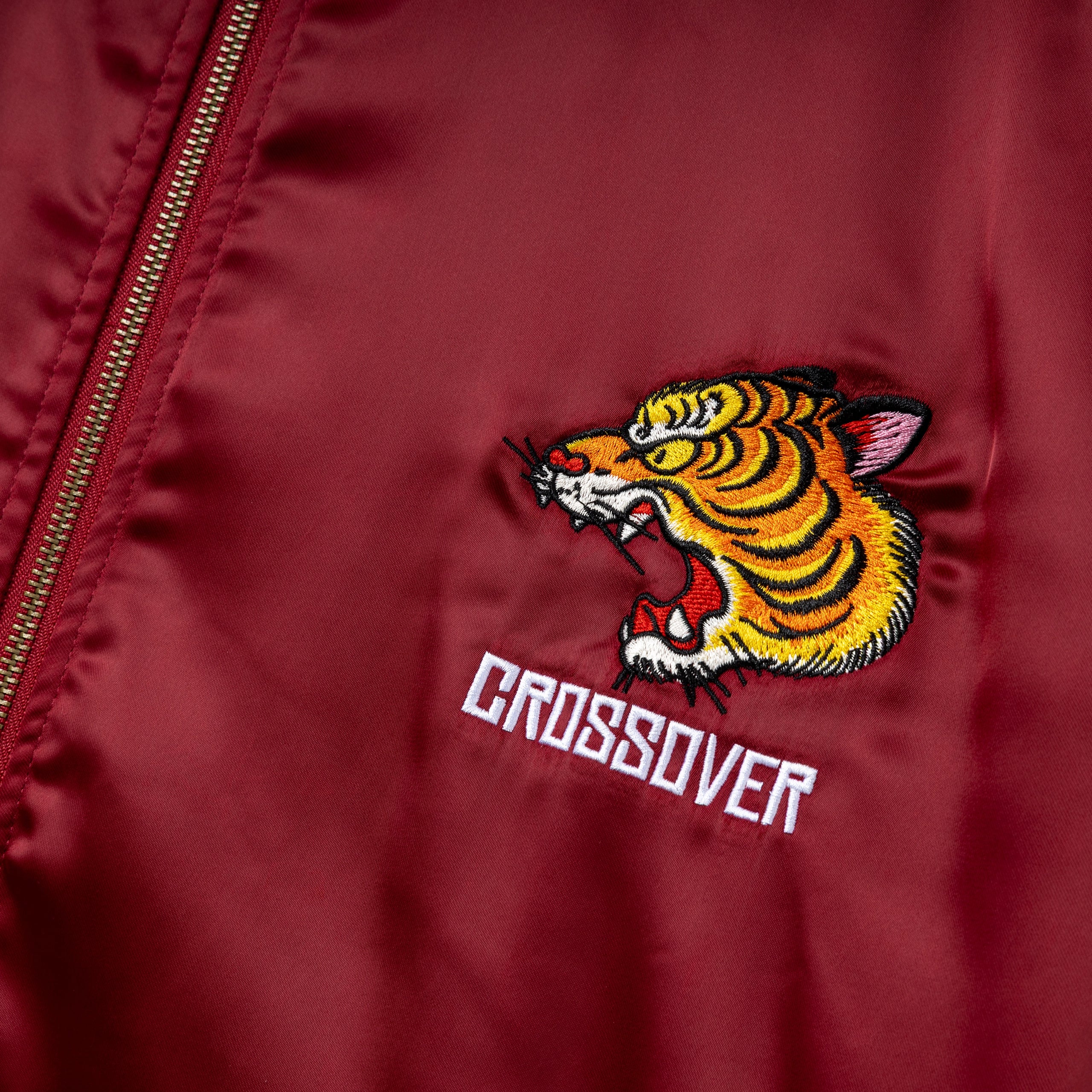 Disobedient Nature Tiger Souvenir Jacket | Maroon - Image 3