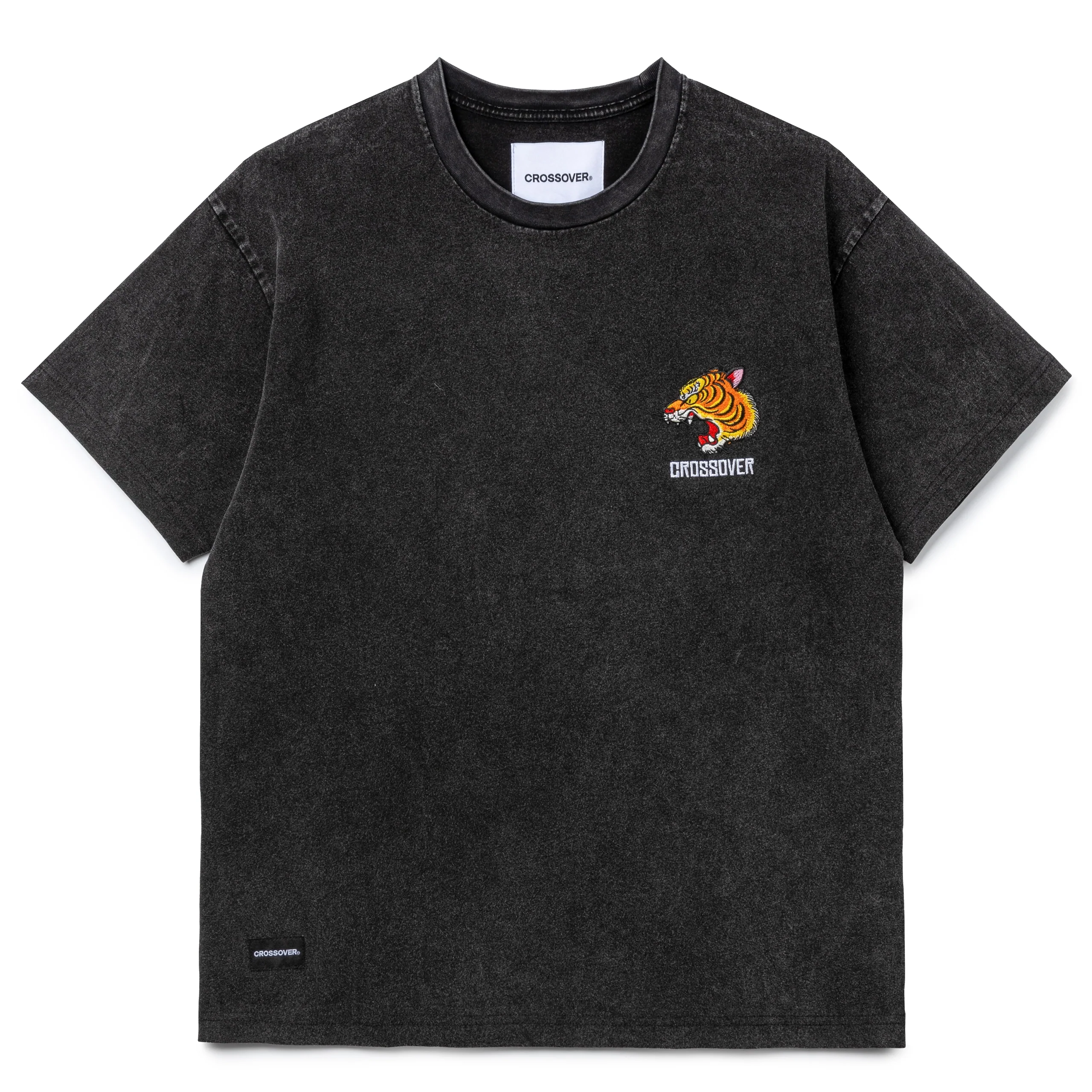 Disobedient Nature Tiger Tee | Black Faded - Image 2