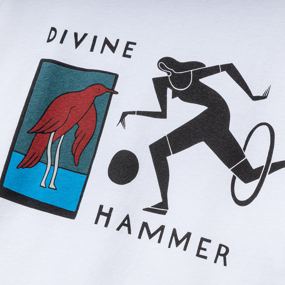 Divine Hammer L/S Tee | White - Image 3