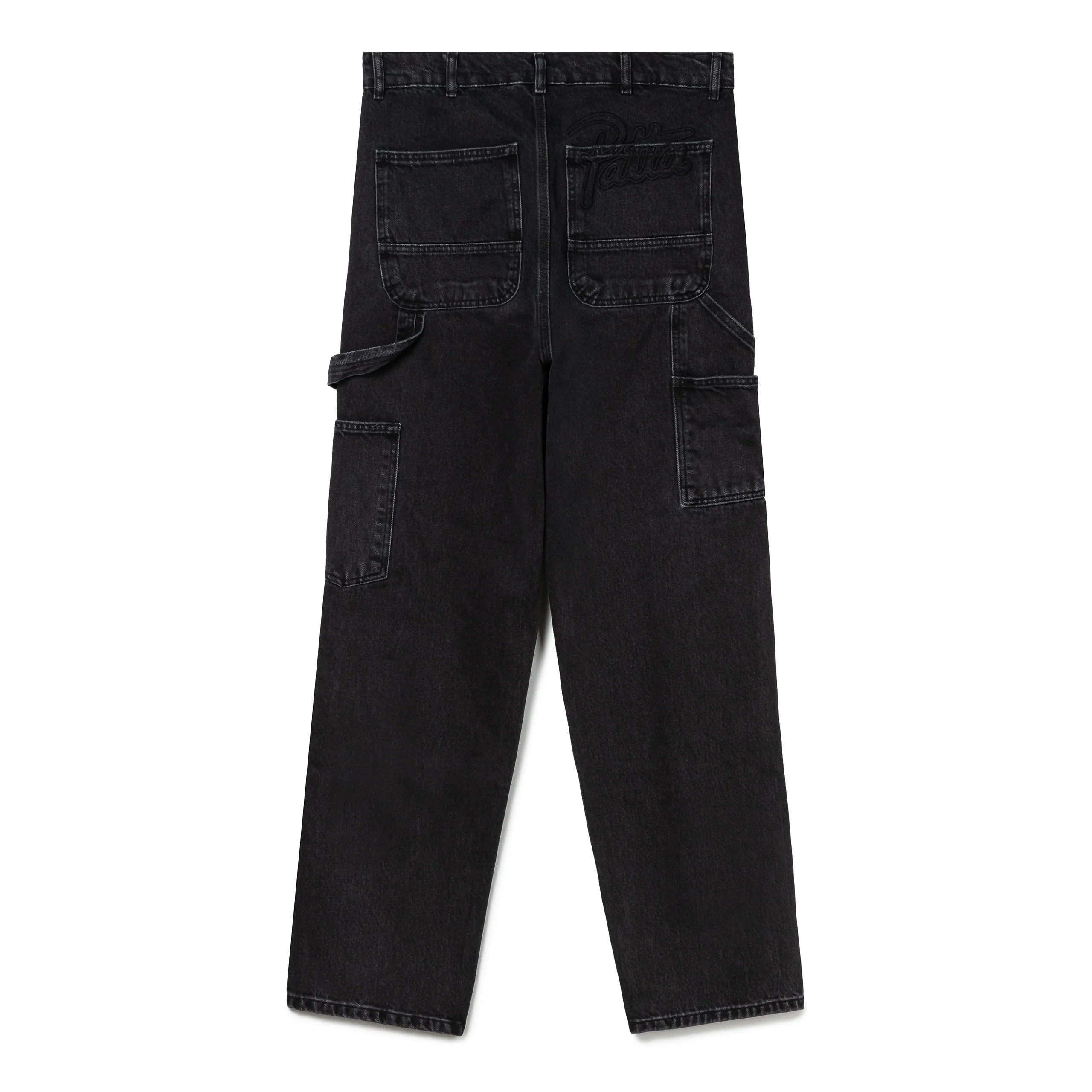 Double Knee Denim Pants | Black Denim - Image 2