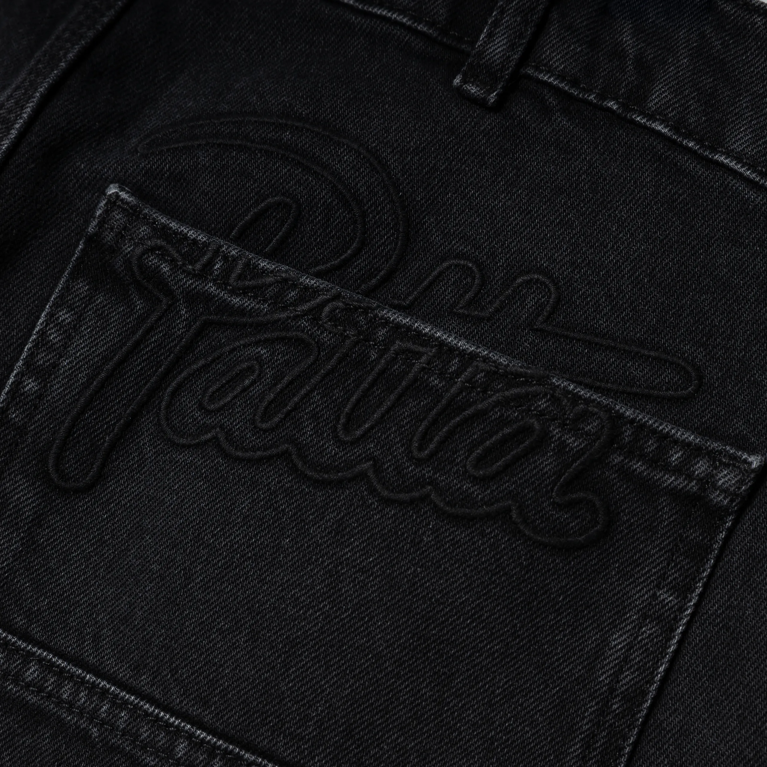 Double Knee Denim Pants | Black Denim - Image 3