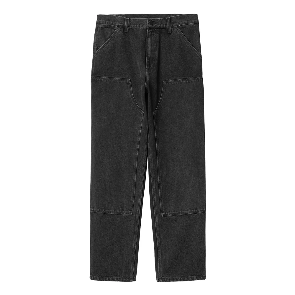 Double Knee Pant | Black (stone washed)