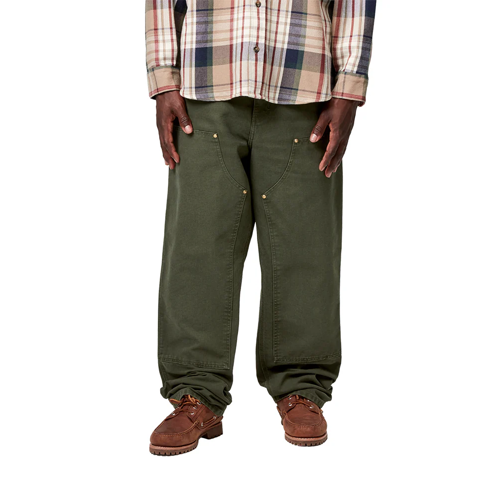 Double Knee Pant | Olive (Stone canvas) - Image 3