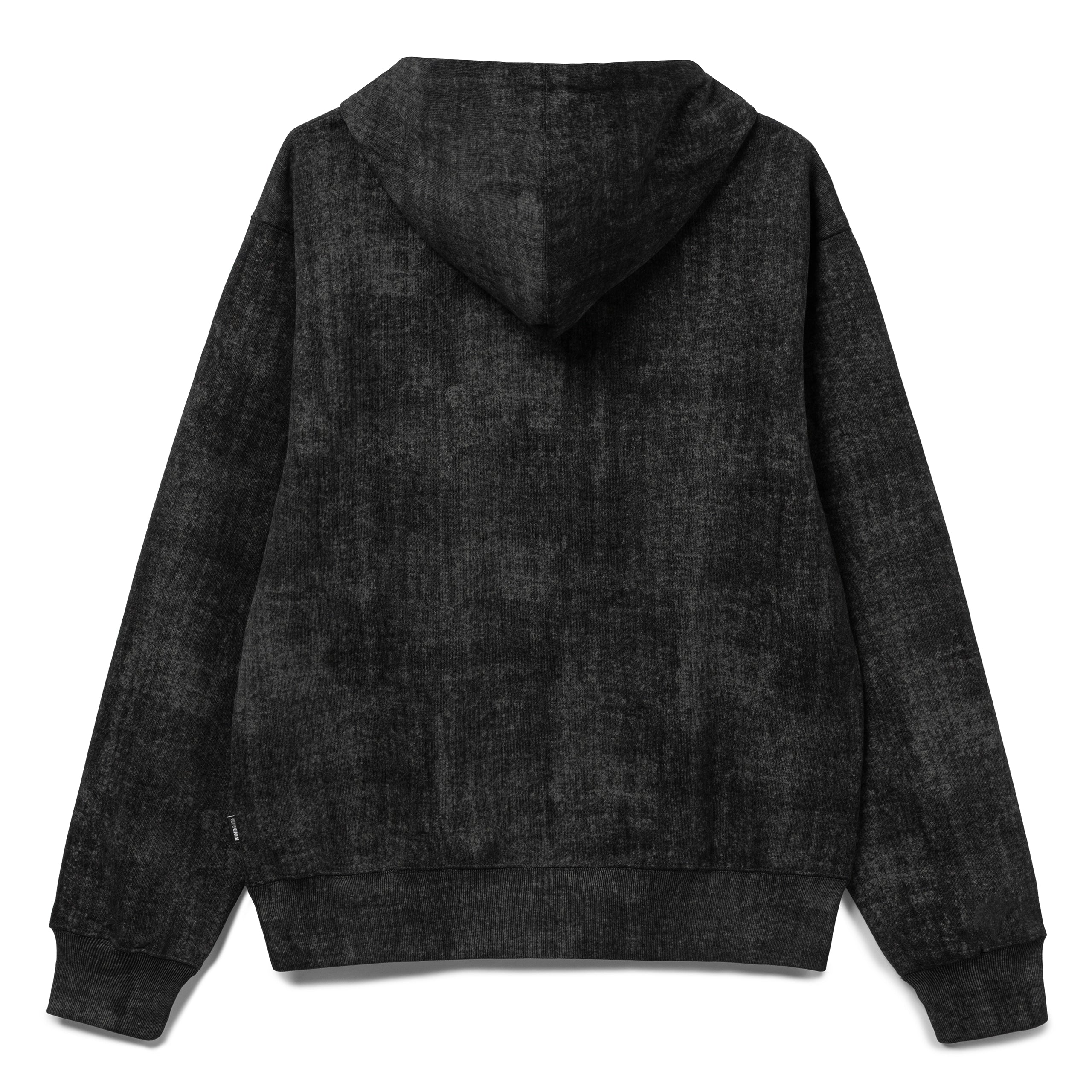 Draw Cord Hooded Sweatshirt | Black - Image 2