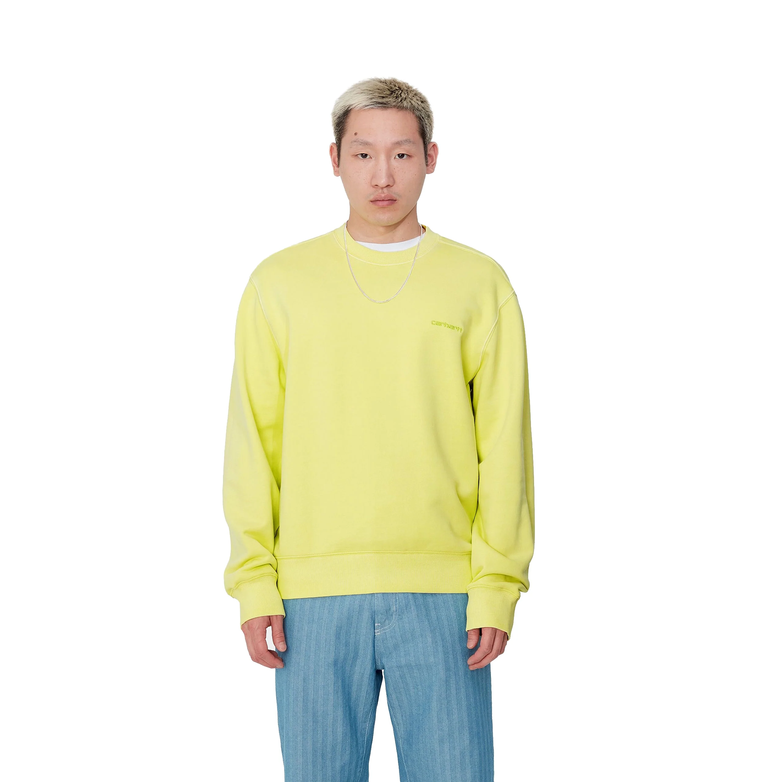 Duster Script  Sweatshirt | Arctic Lime - Image 3