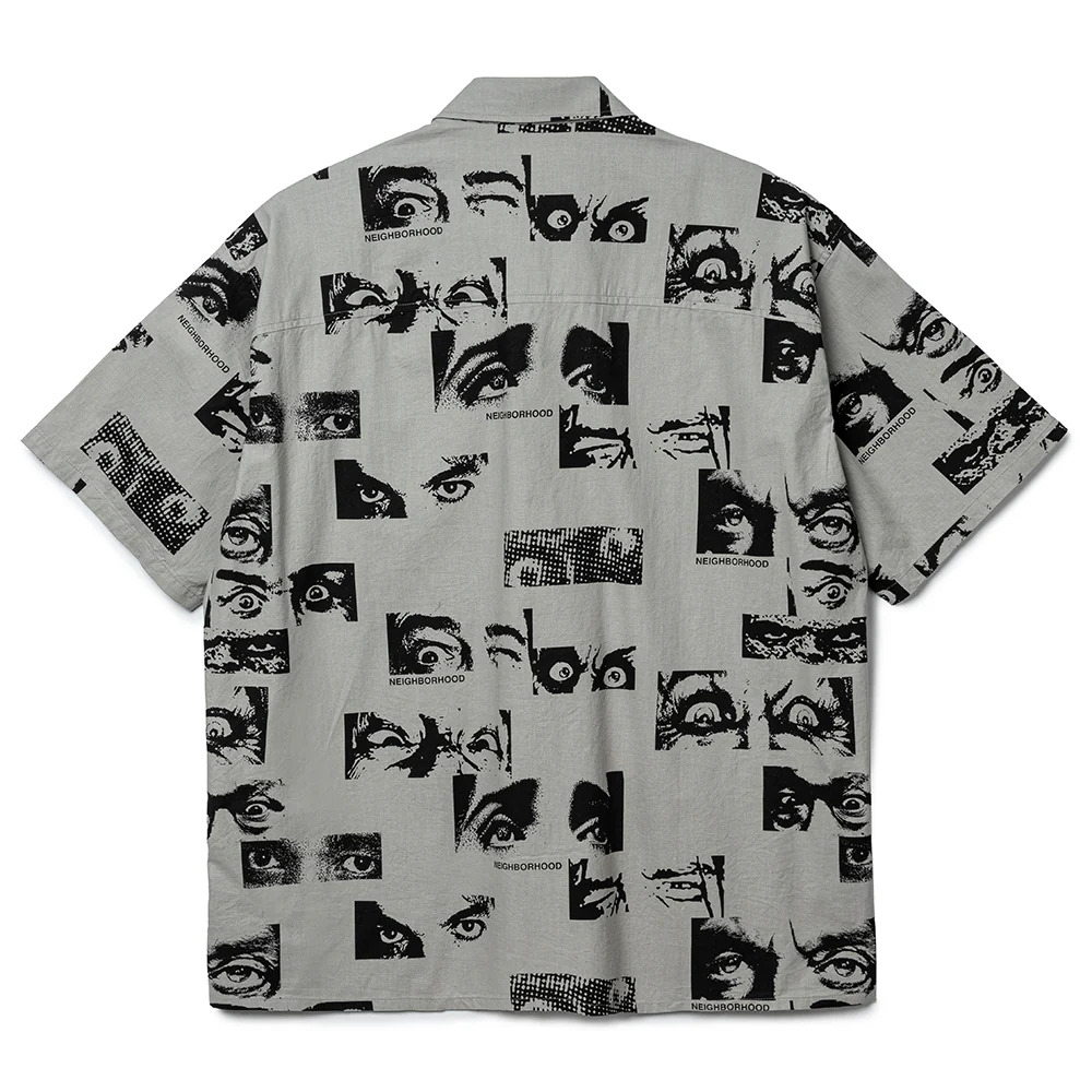 Eyes Pattern Shirt | Gray - Image 2