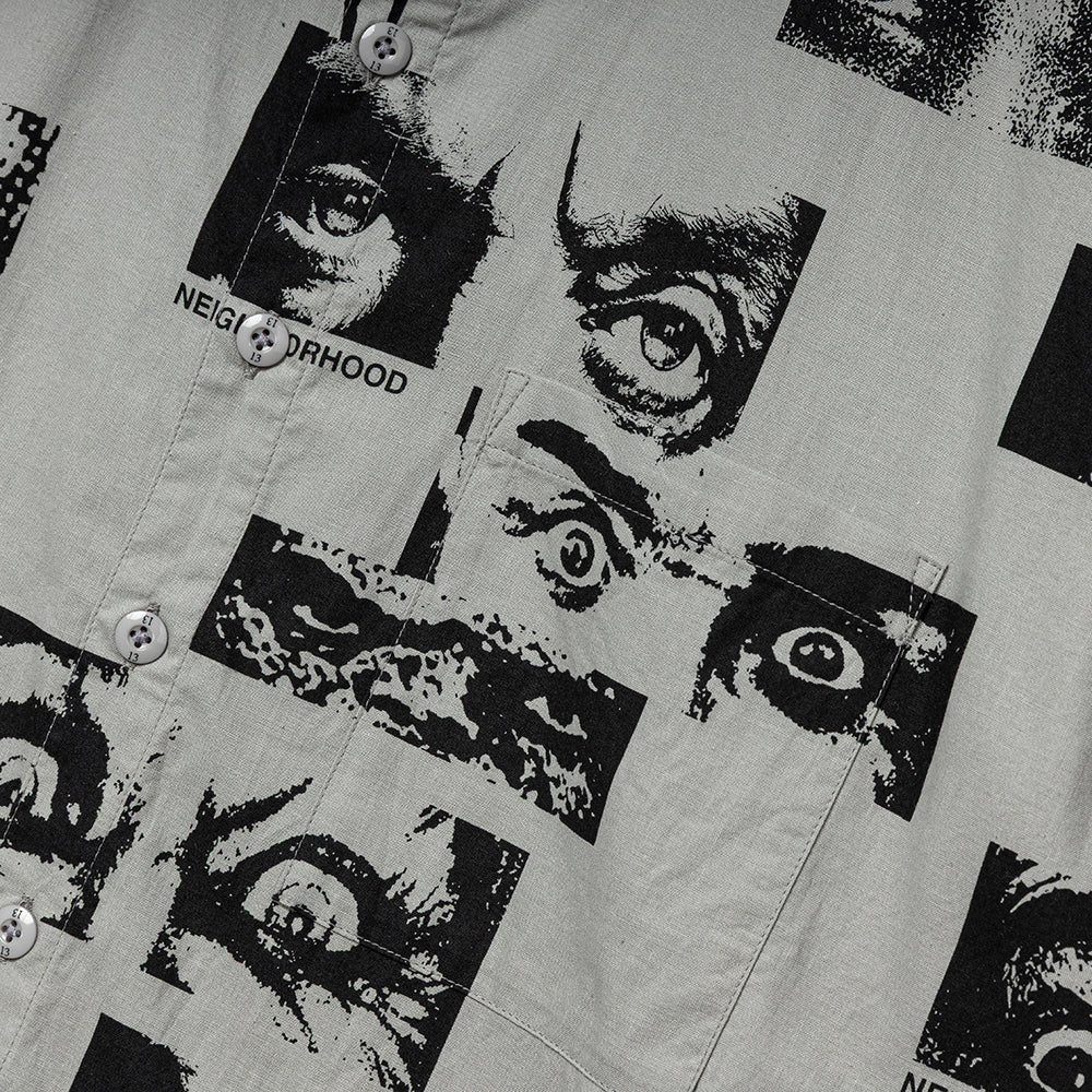 Eyes Pattern Shirt | Gray - Image 3