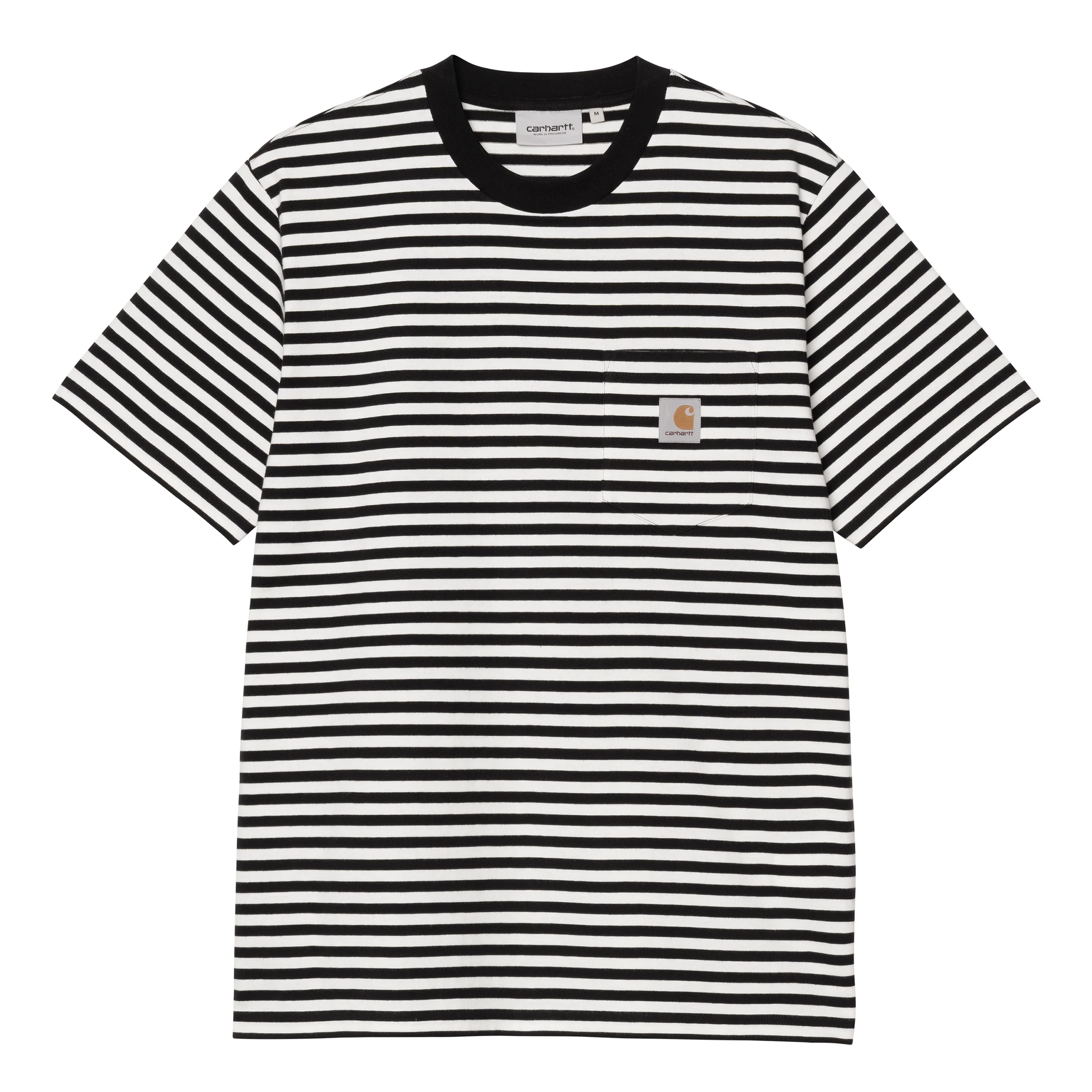 Ezra Pocket Tee | Ezra Stripe Black