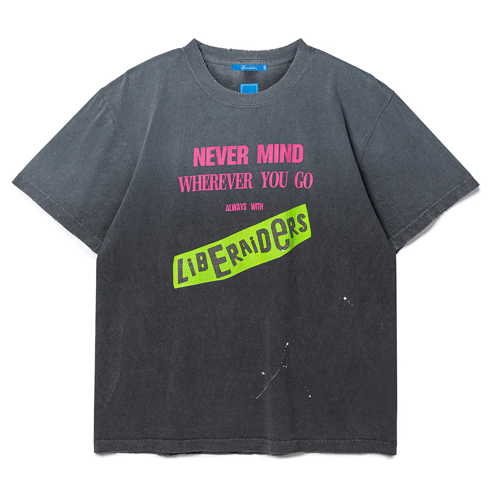 Faded Punk Logo Tee | Black