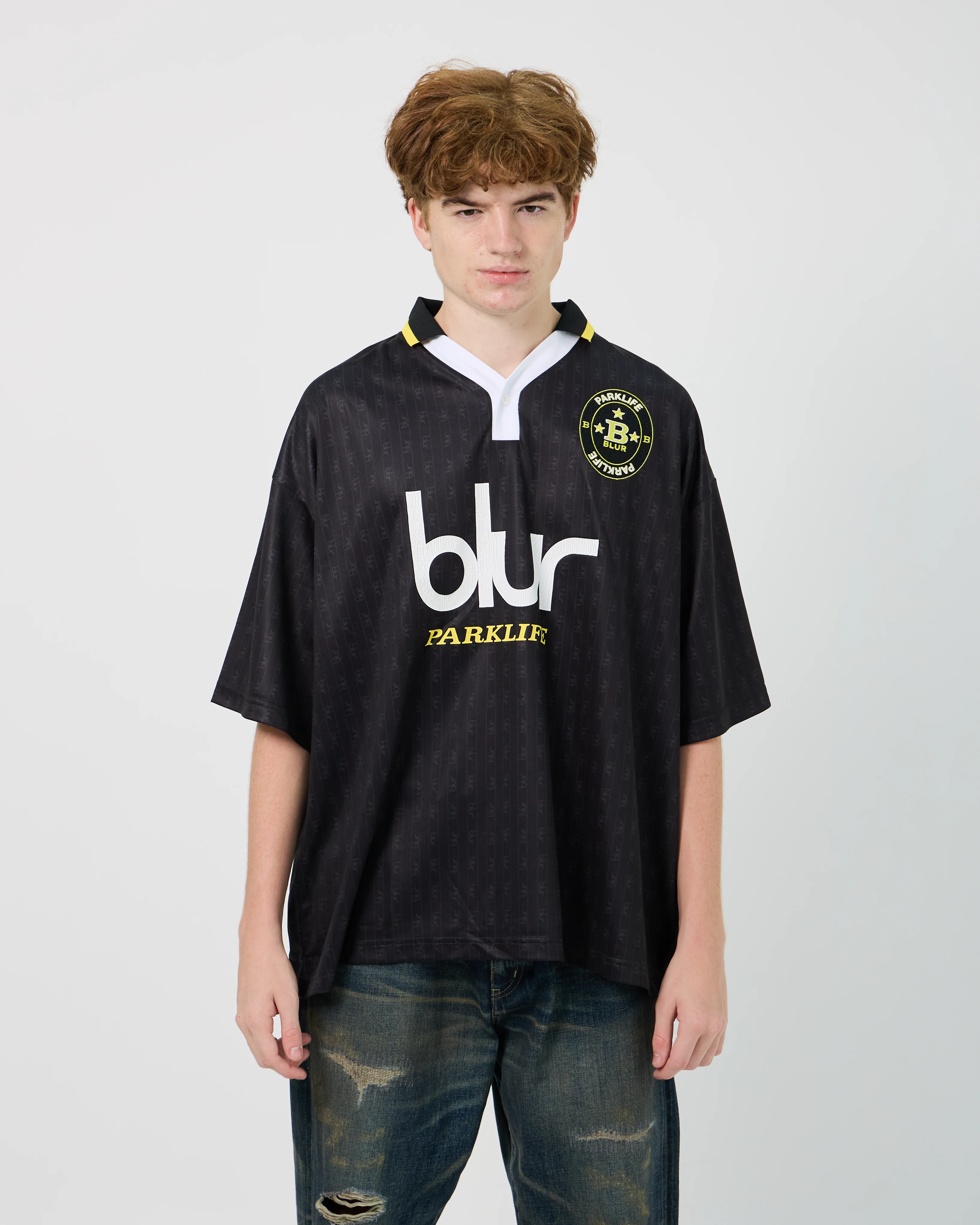 Flagstuff x Blur Soccer Shirt | Black - Image 4
