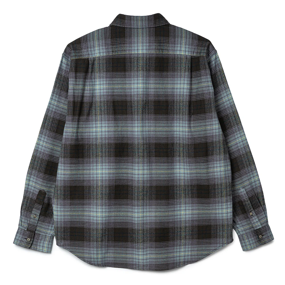 Flannel Check Shirt | Off Black - Image 2