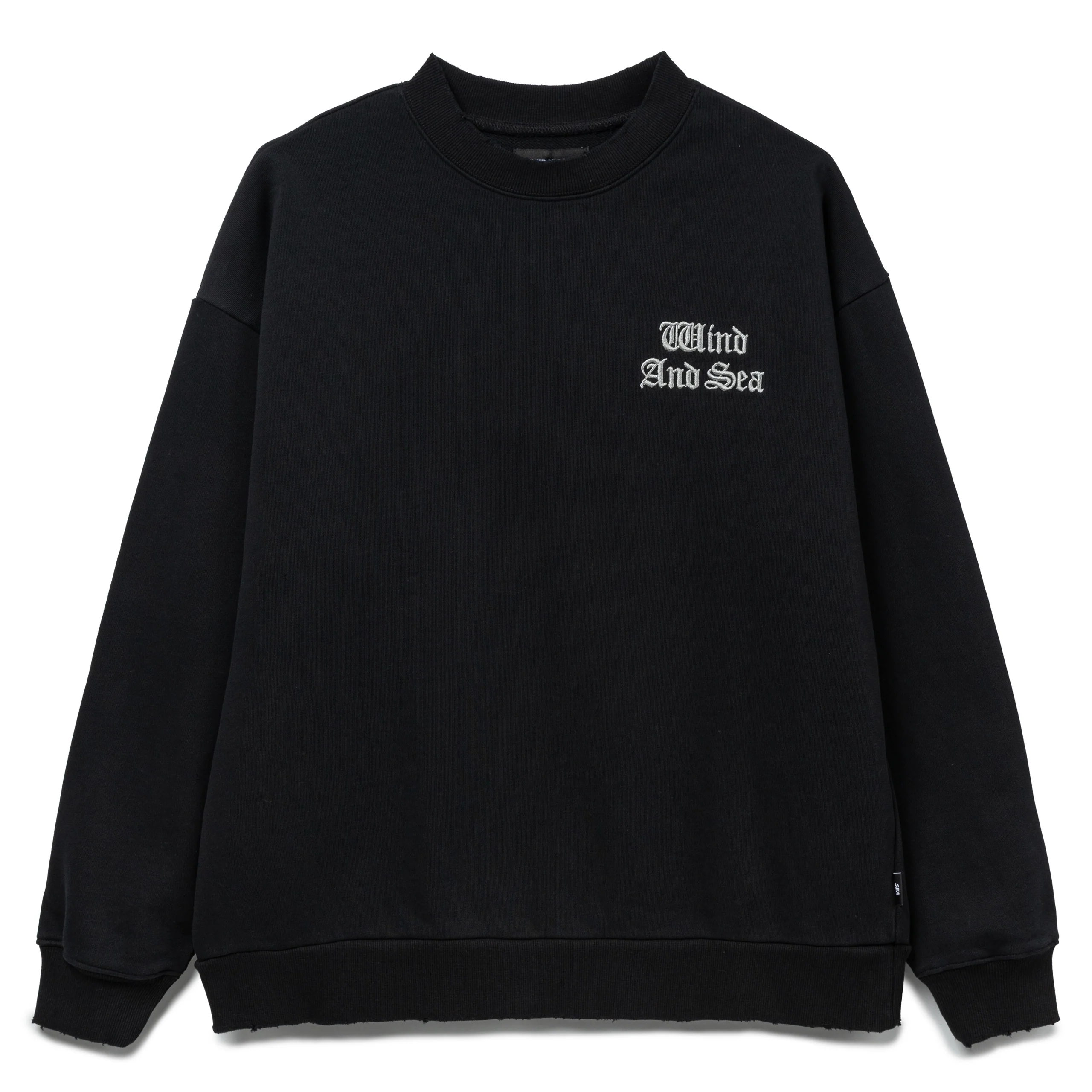 Flocky Crewneck Sweatshirt | Black - Image 2