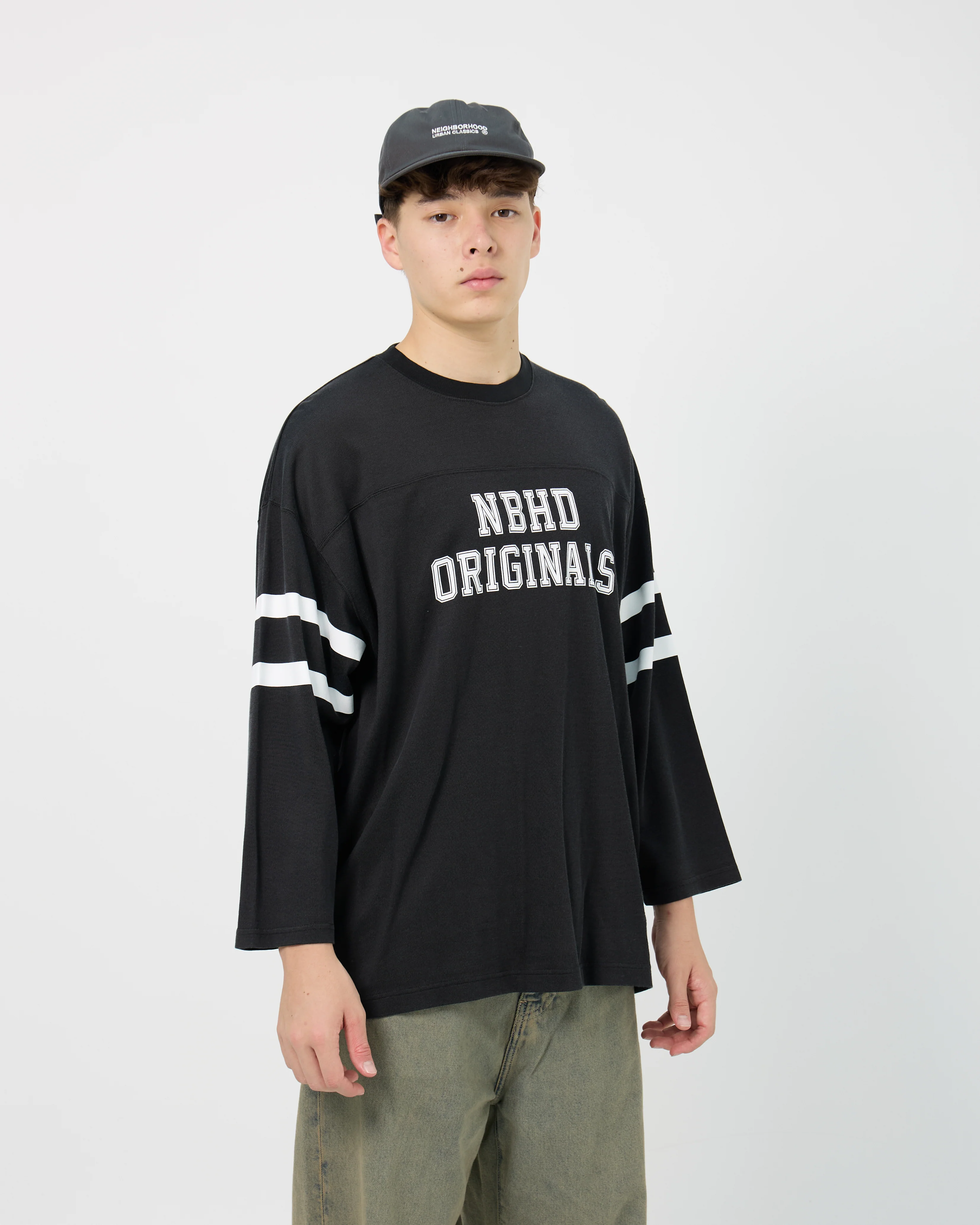 Football L/S Tee | Black - Image 4