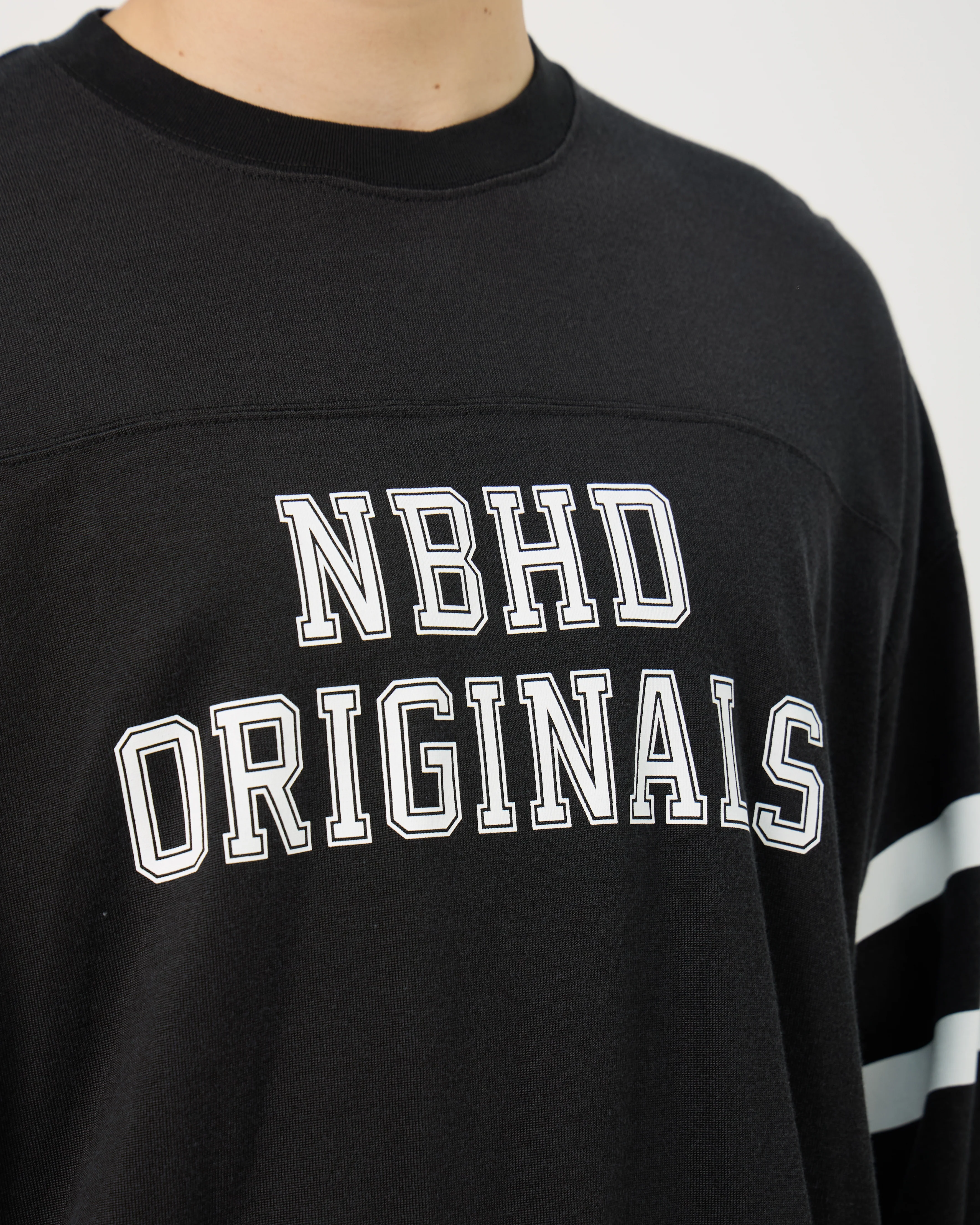 Football L/S Tee | Black - Image 6