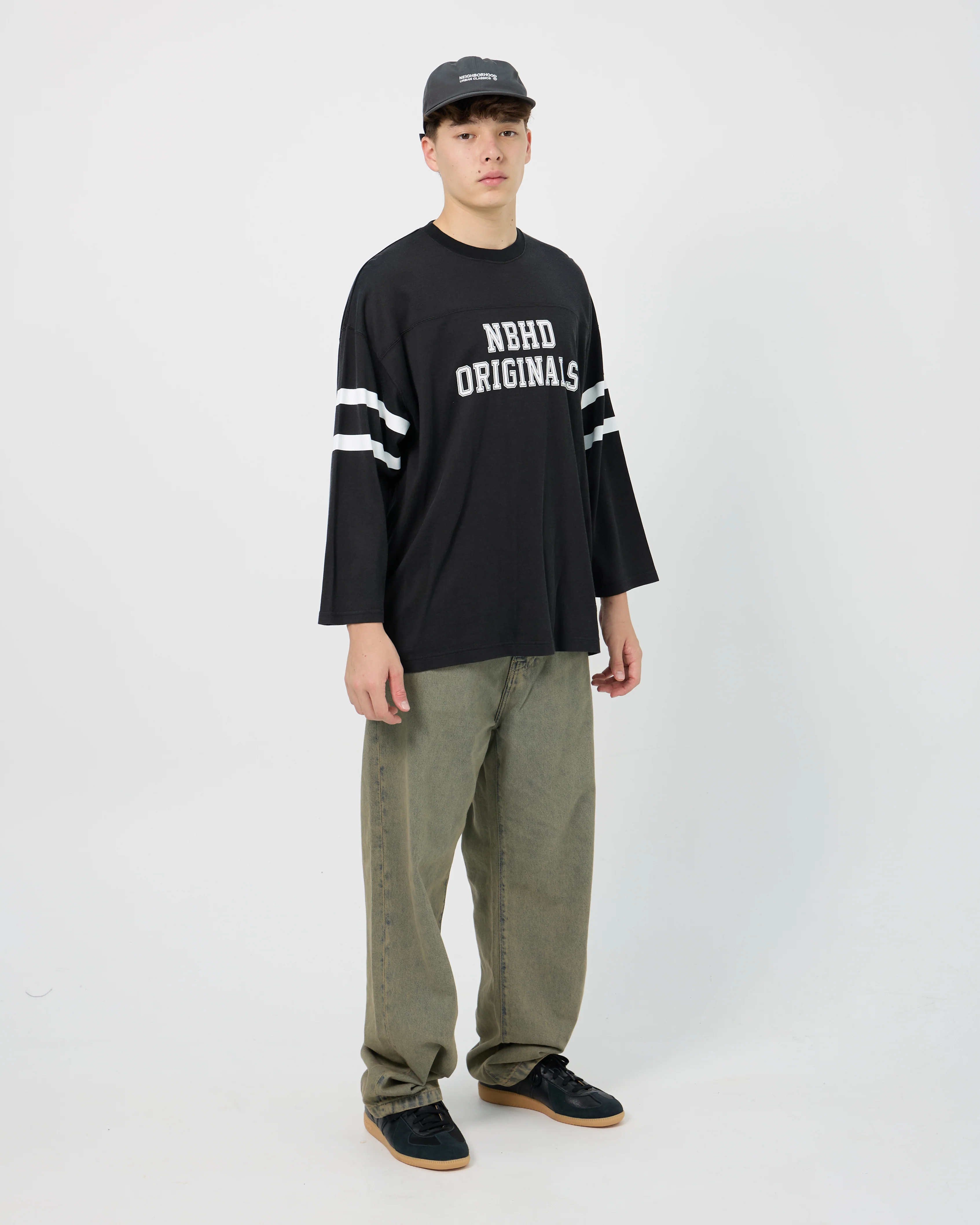 Football L/S Tee | Black - Image 7