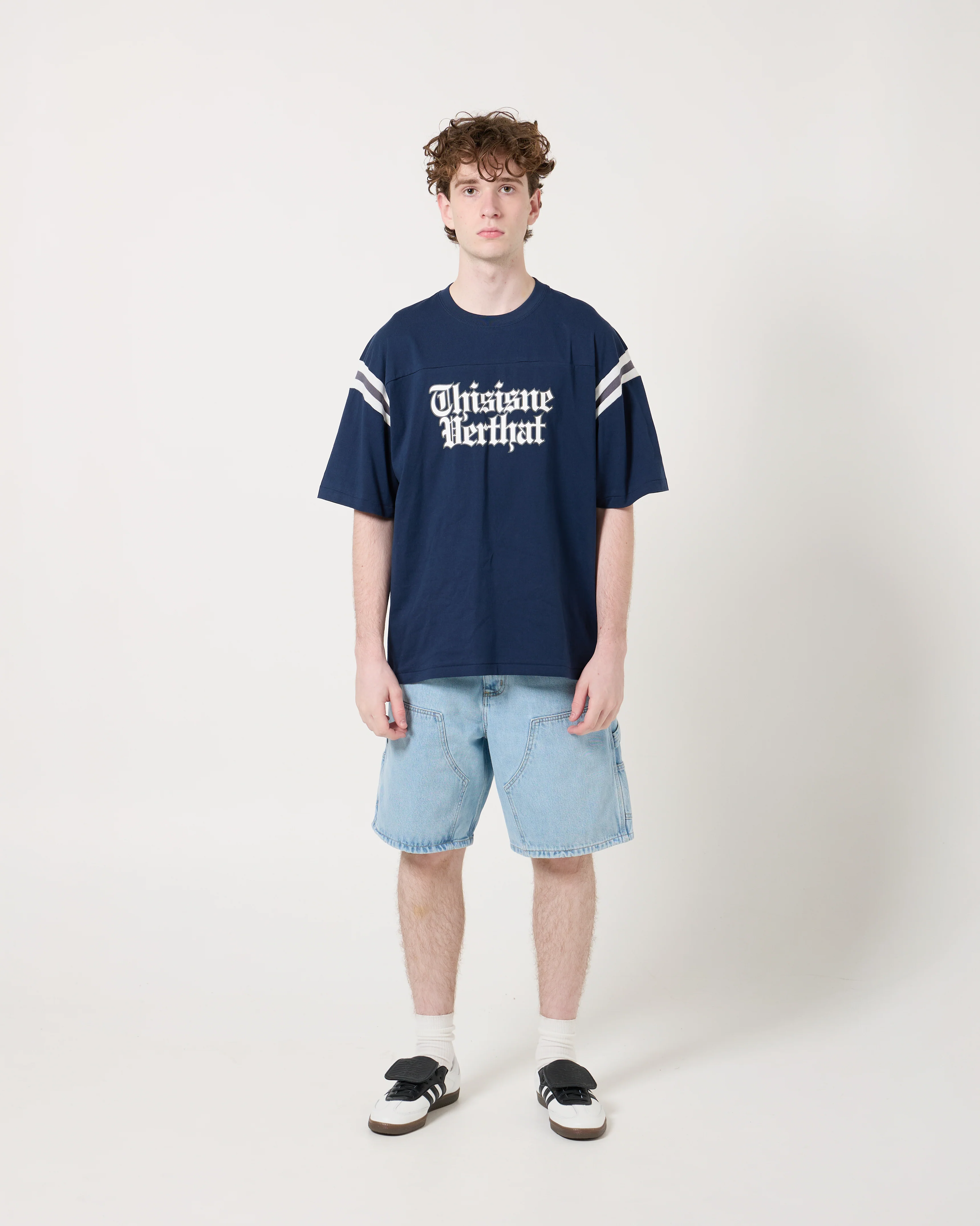 Football Tee | Navy - Image 7