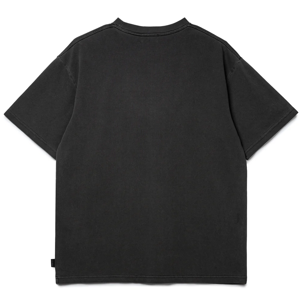 Garment Dyed Kanoko Tee | Black - Image 2