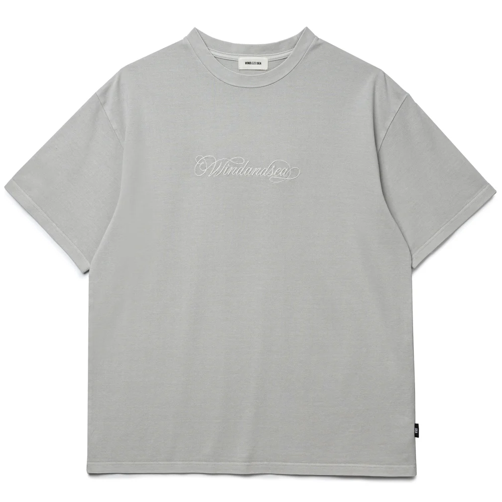 Garment Dyed Kanoko Tee | Grey