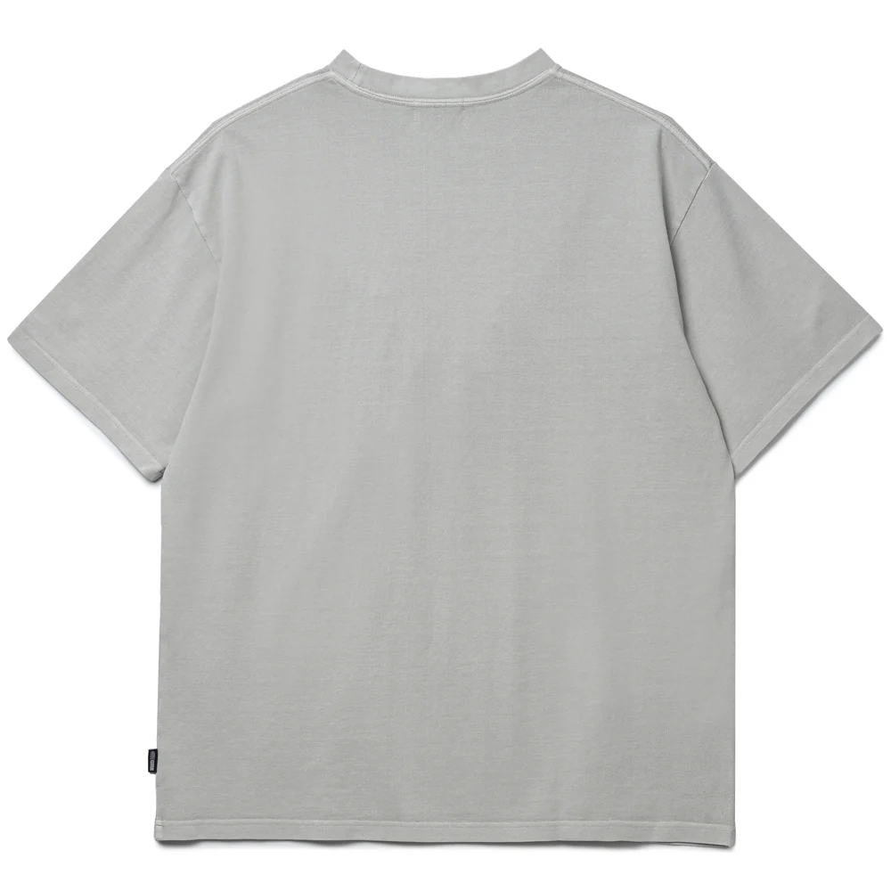 Garment Dyed Kanoko Tee | Grey - Image 2