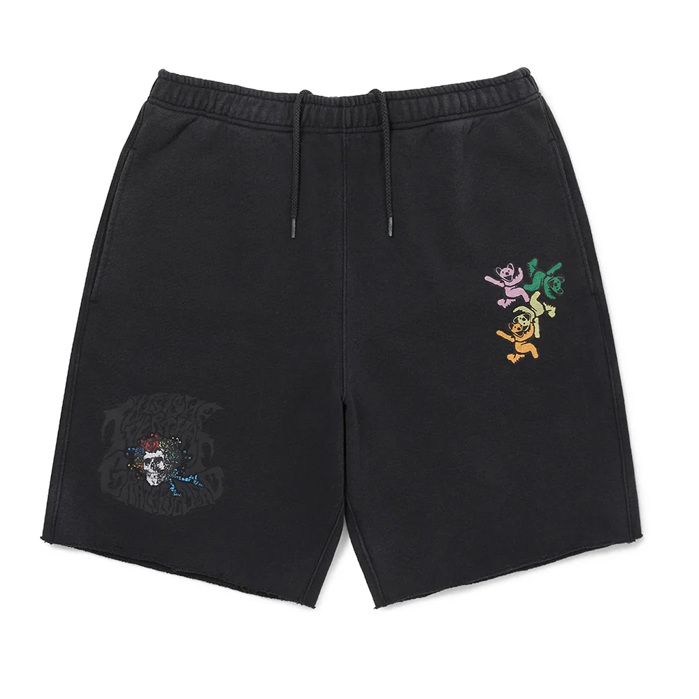 GD Ol' Dancing Bears Washed Sweat Short | Off Black