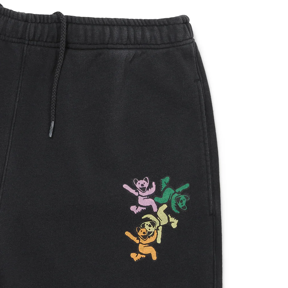 GD Ol' Dancing Bears Washed Sweat Short | Off Black - Image 3