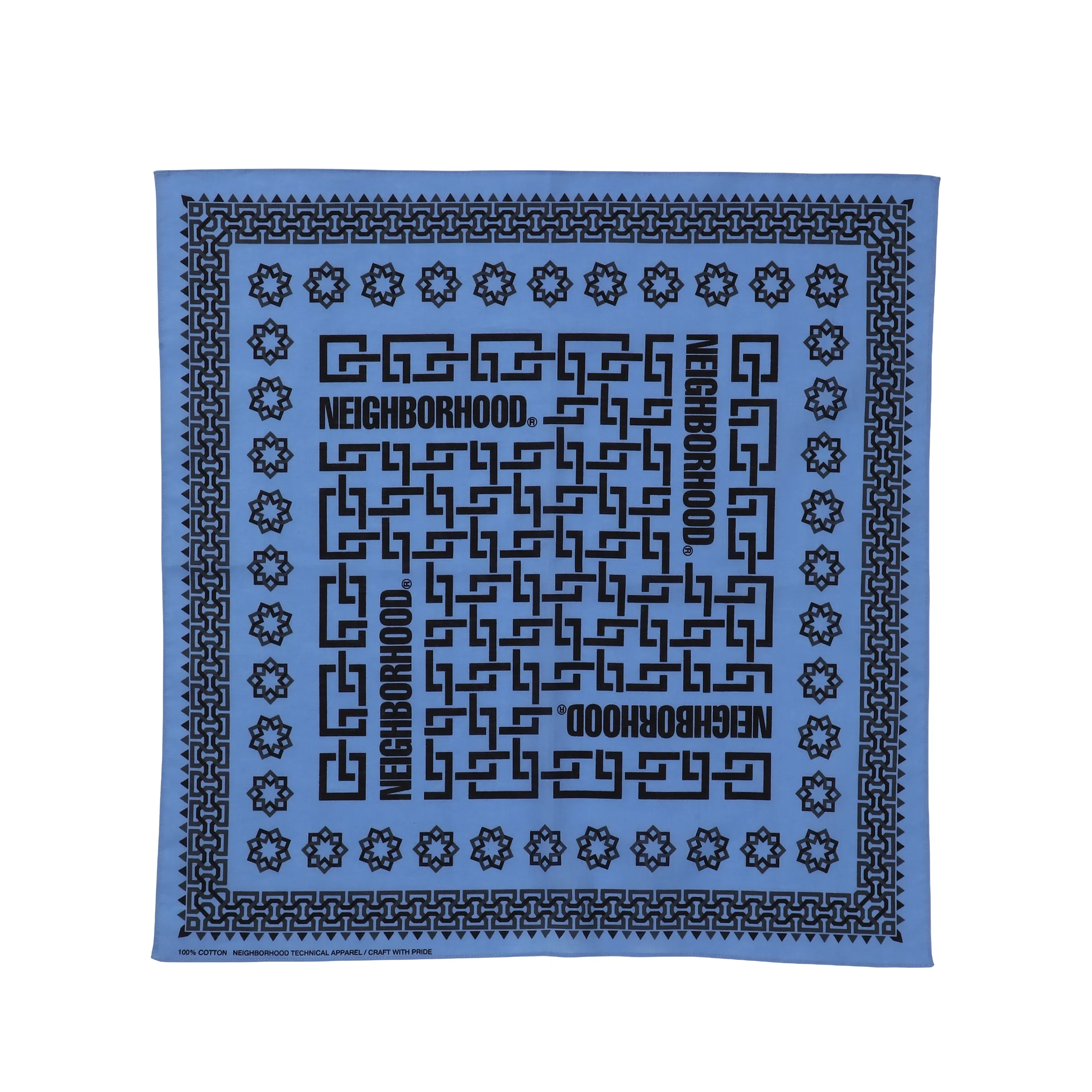 Geometric Pattern Bandana | Blue