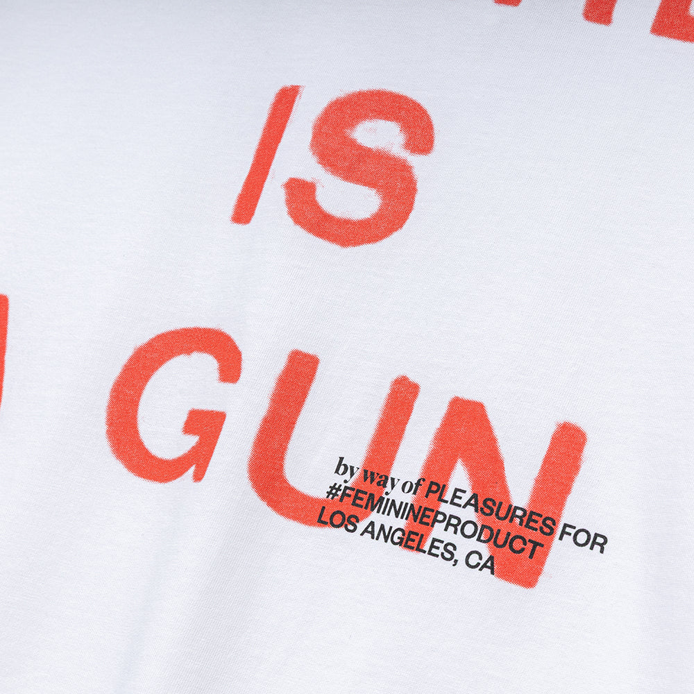 Girl Is A Gun Tee | White - Image 3