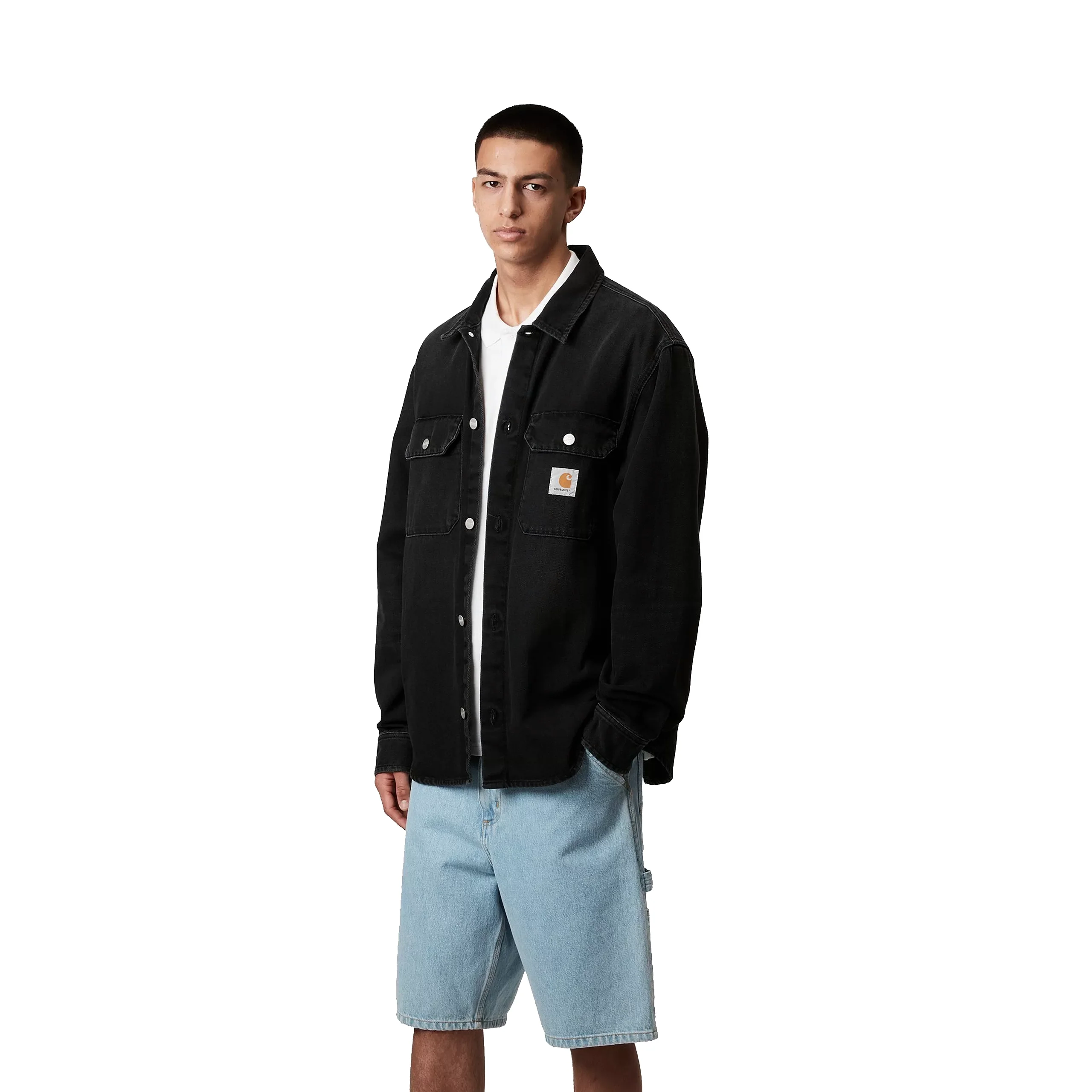 Harvey Shirt Jac | Black Dark Used Wash - Image 5
