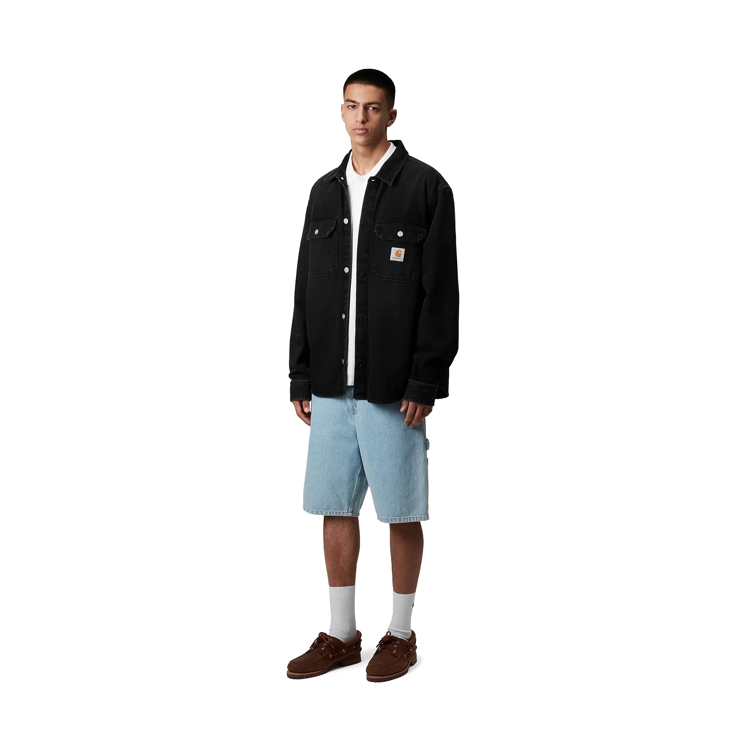 Harvey Shirt Jac | Black Dark Used Wash - Image 6