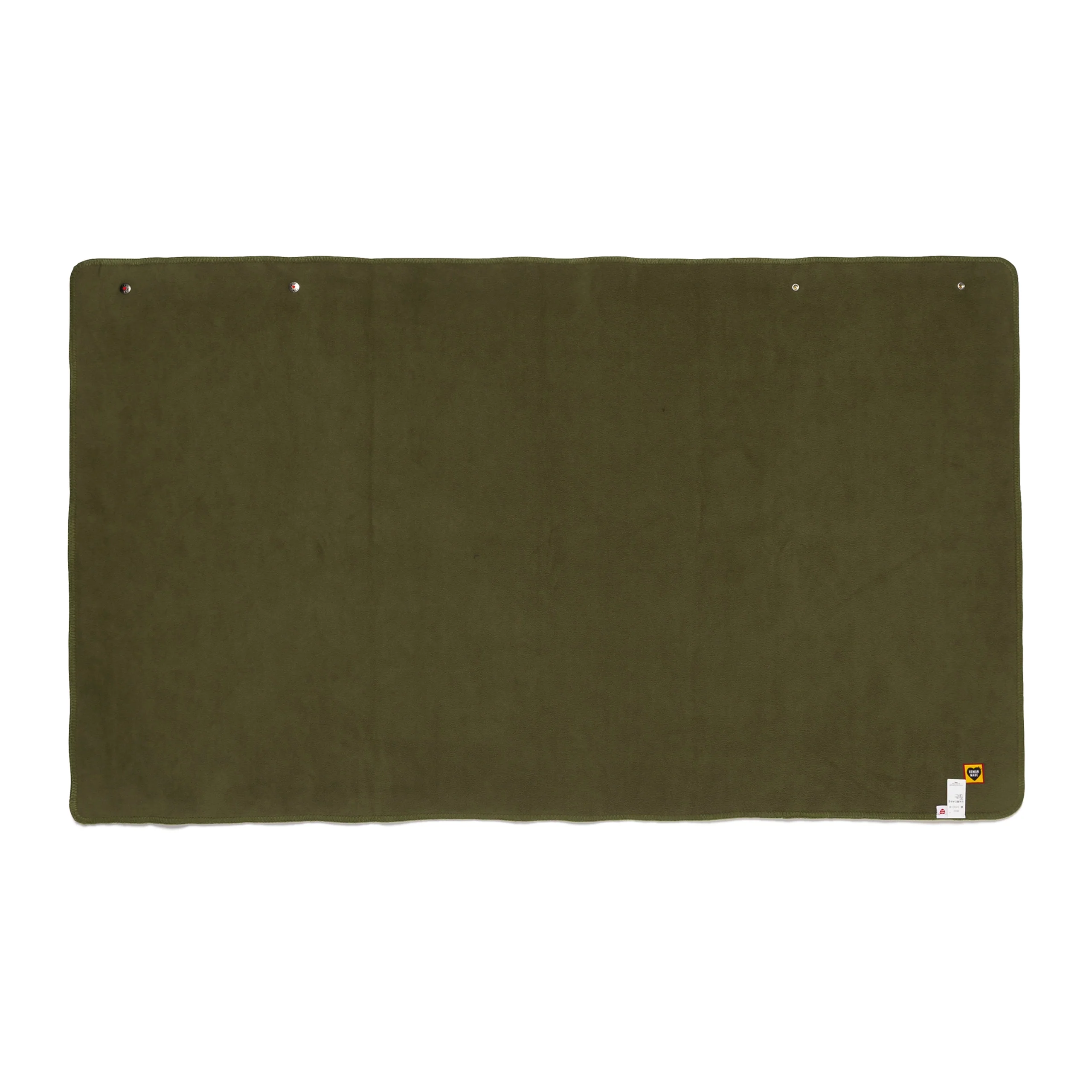 Heart Fleece Blanket | Olive Drab - Image 2