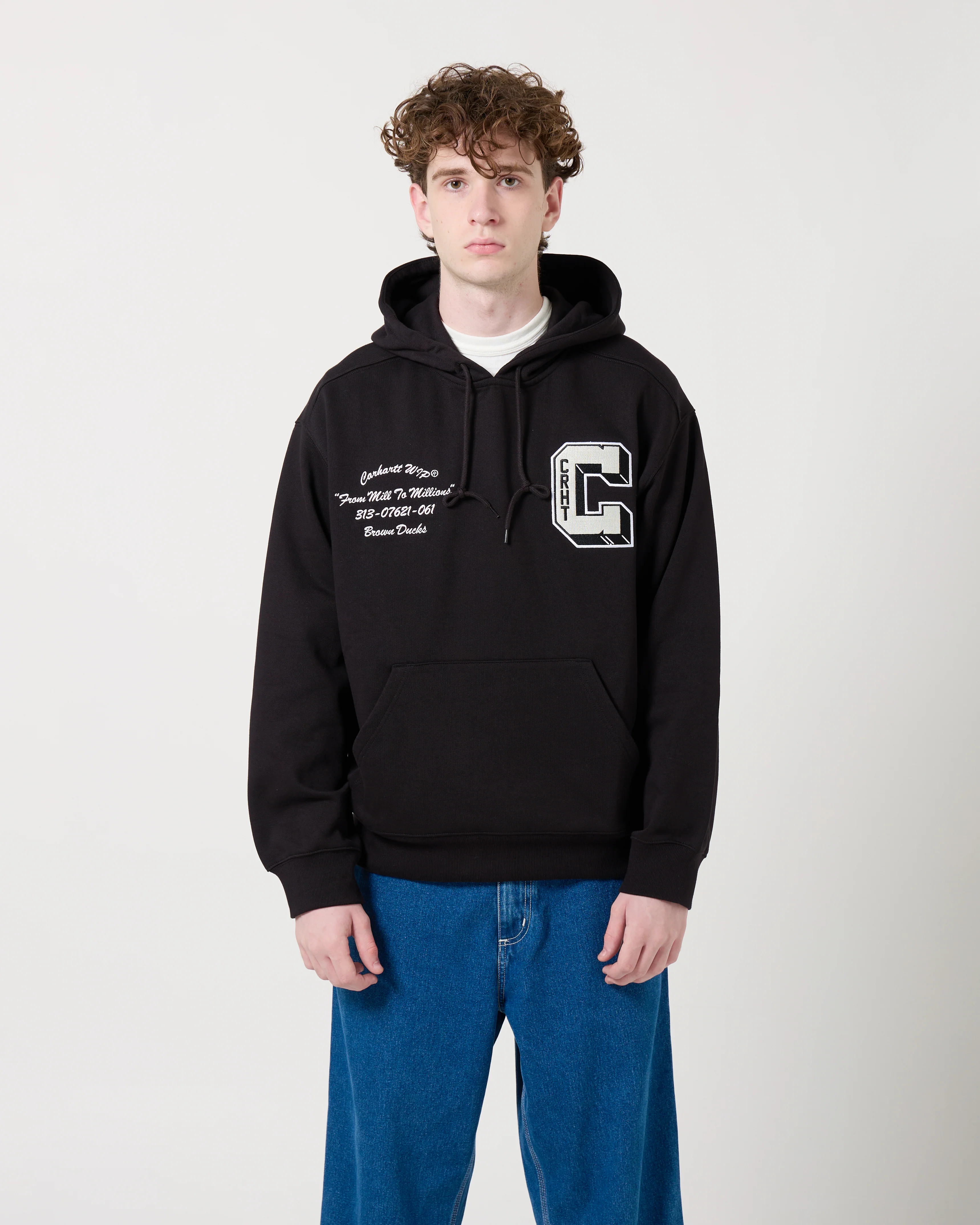 Hooded Brown Ducks Sweatshirt | Black - Image 3