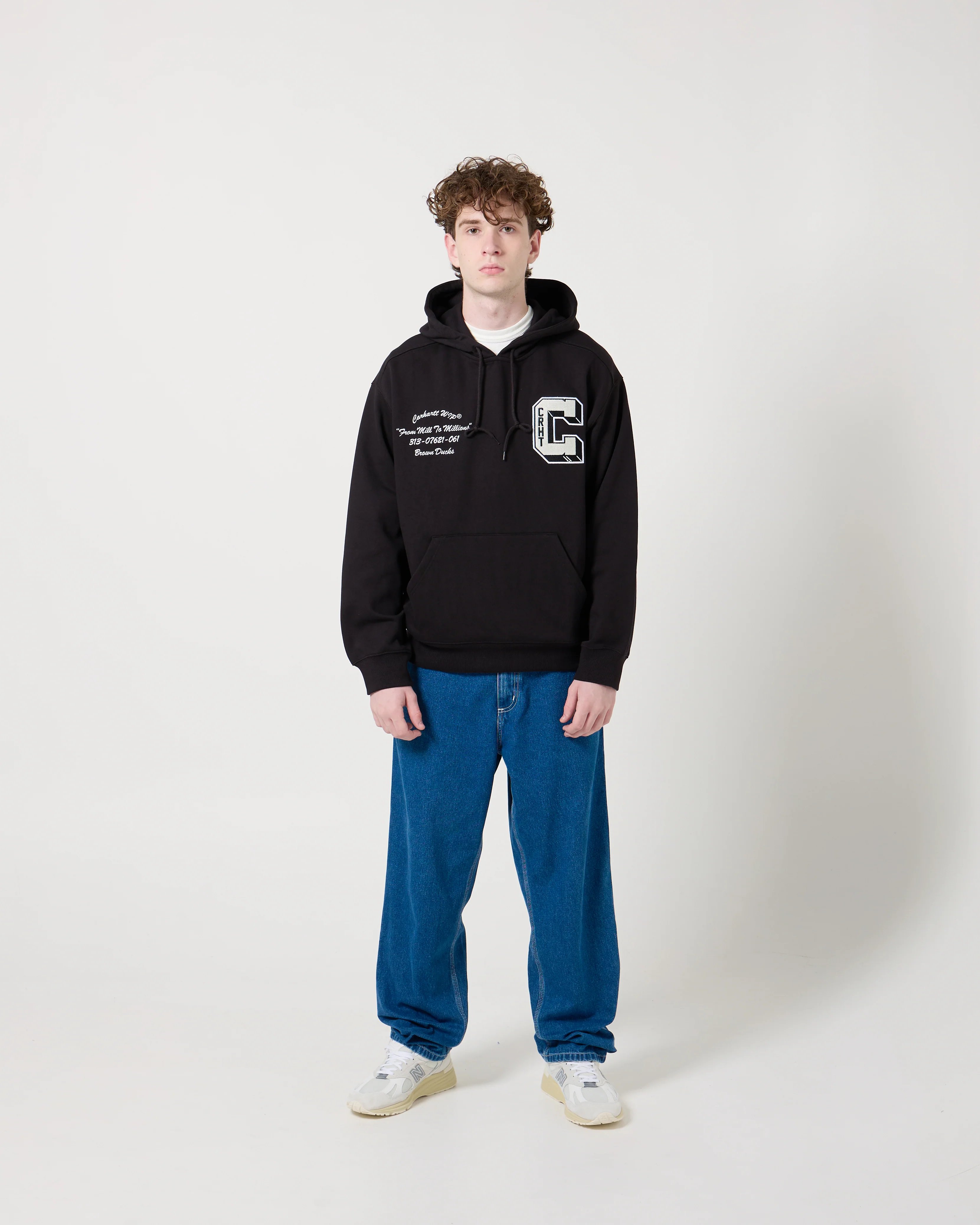 Hooded Brown Ducks Sweatshirt | Black - Image 6