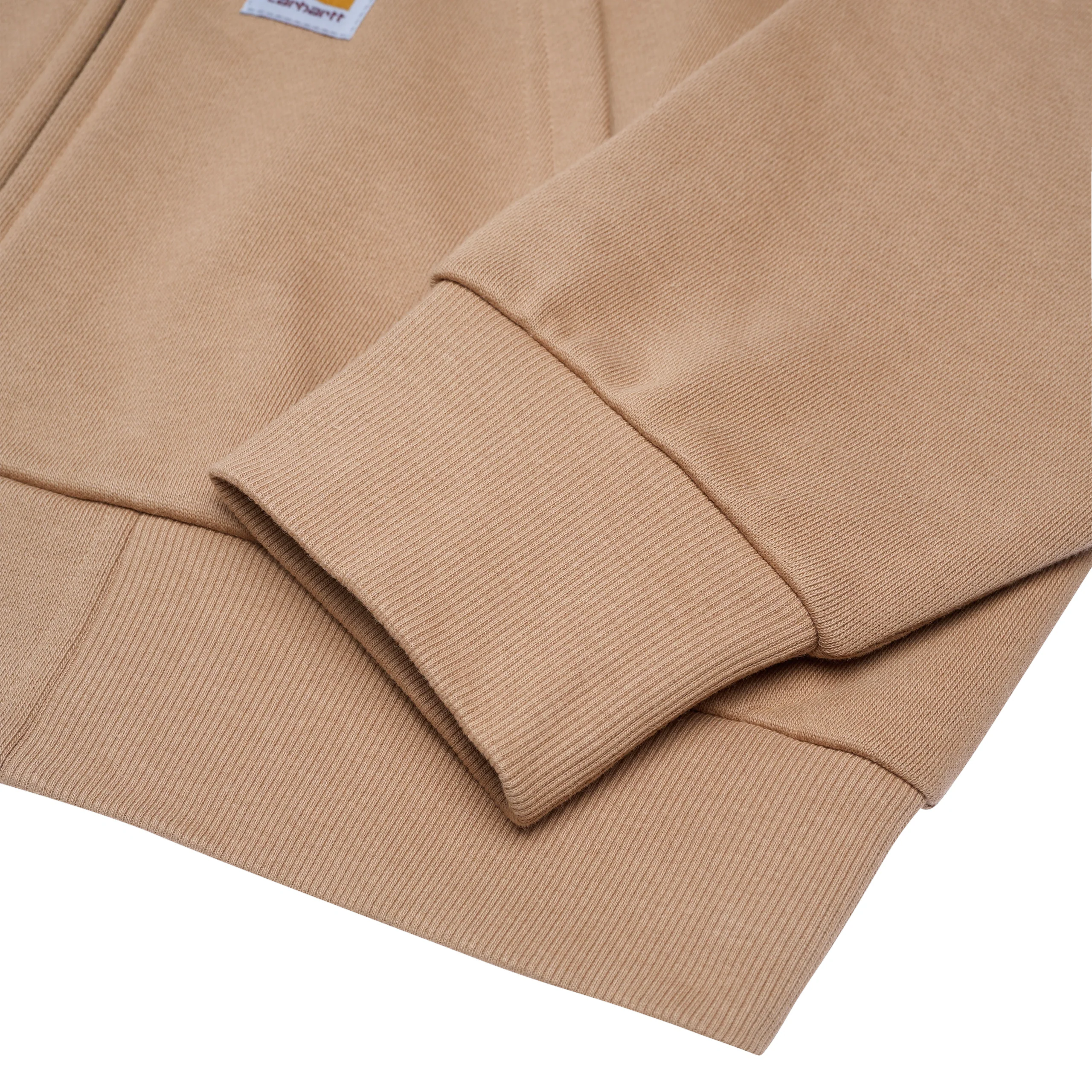 Hooded Square Label Jacket | Peanut - Image 3