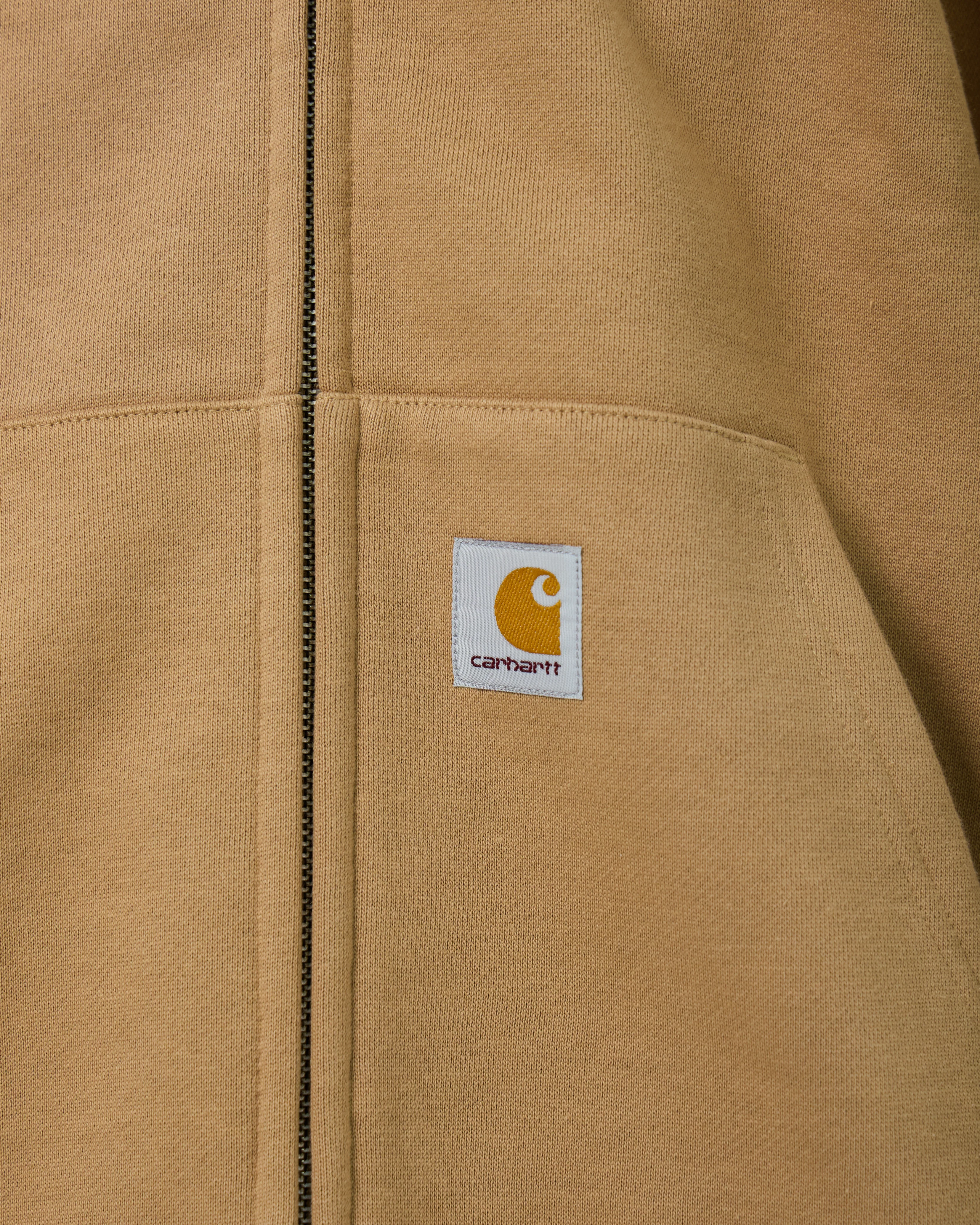 Hooded Square Label Jacket | Peanut - Image 6