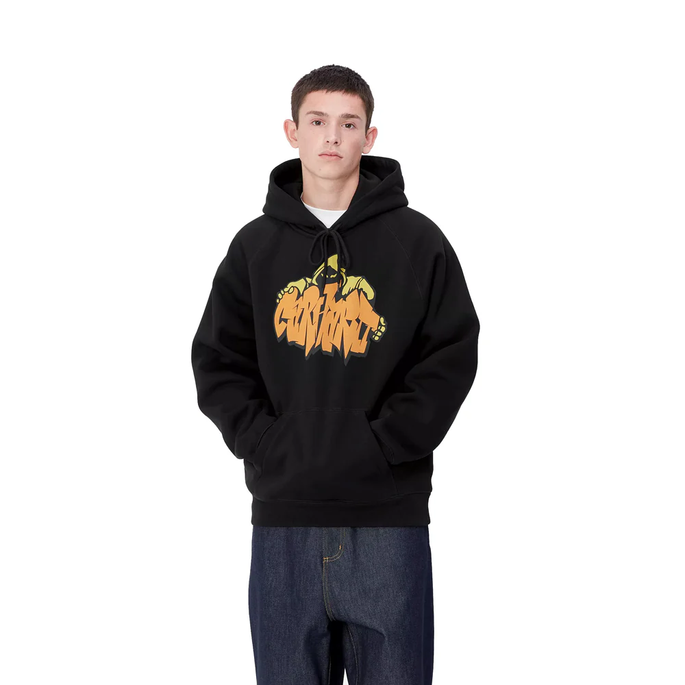 Hooded Yute Sweatshirt | Black - Image 3
