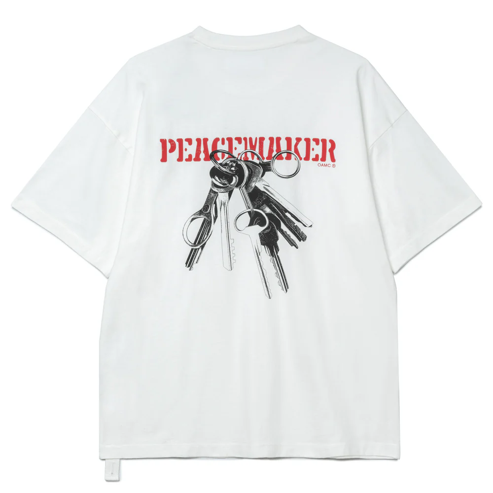 Keys Oversized Tee | White
