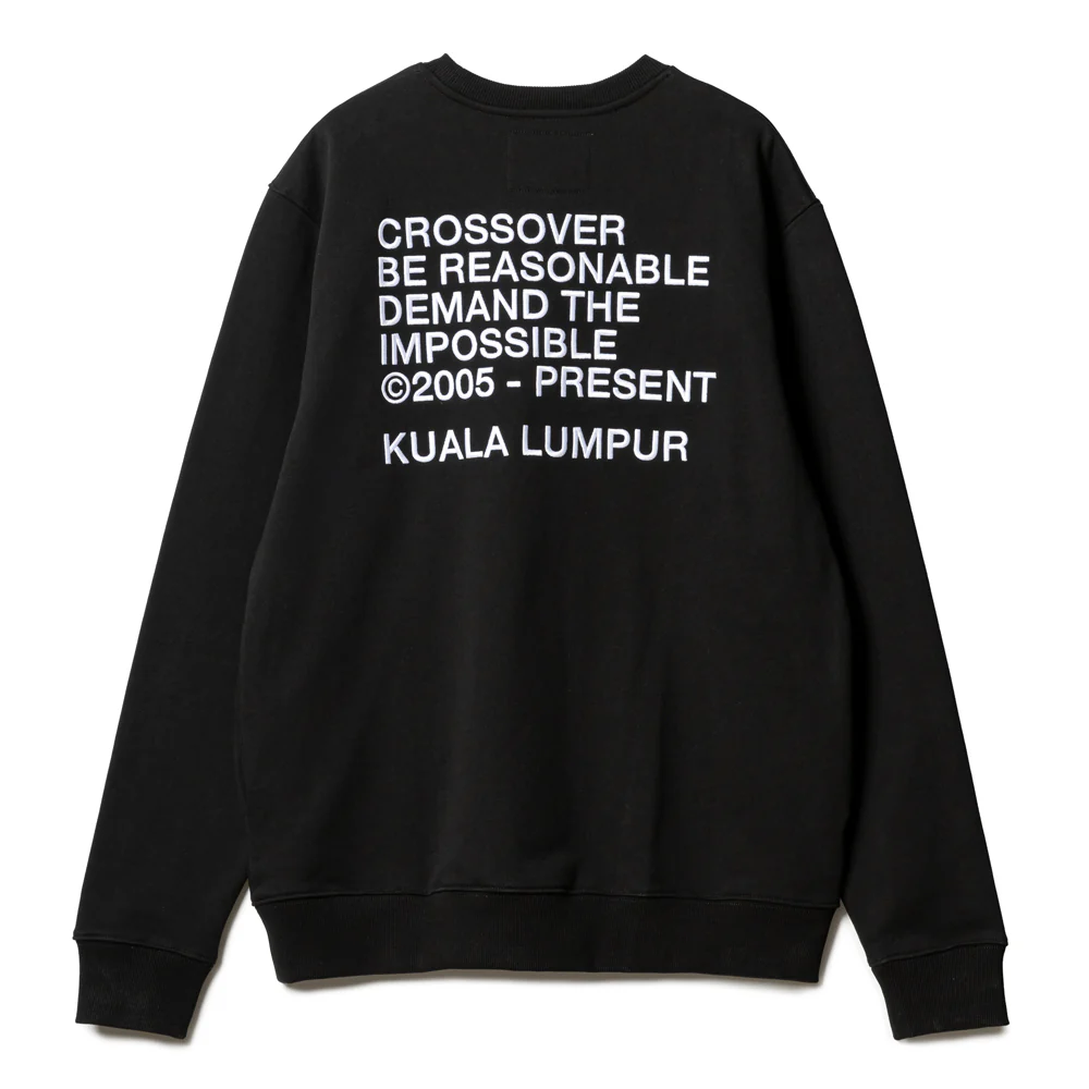 Kuala Lumpur L/S Crewneck Sweater | Black