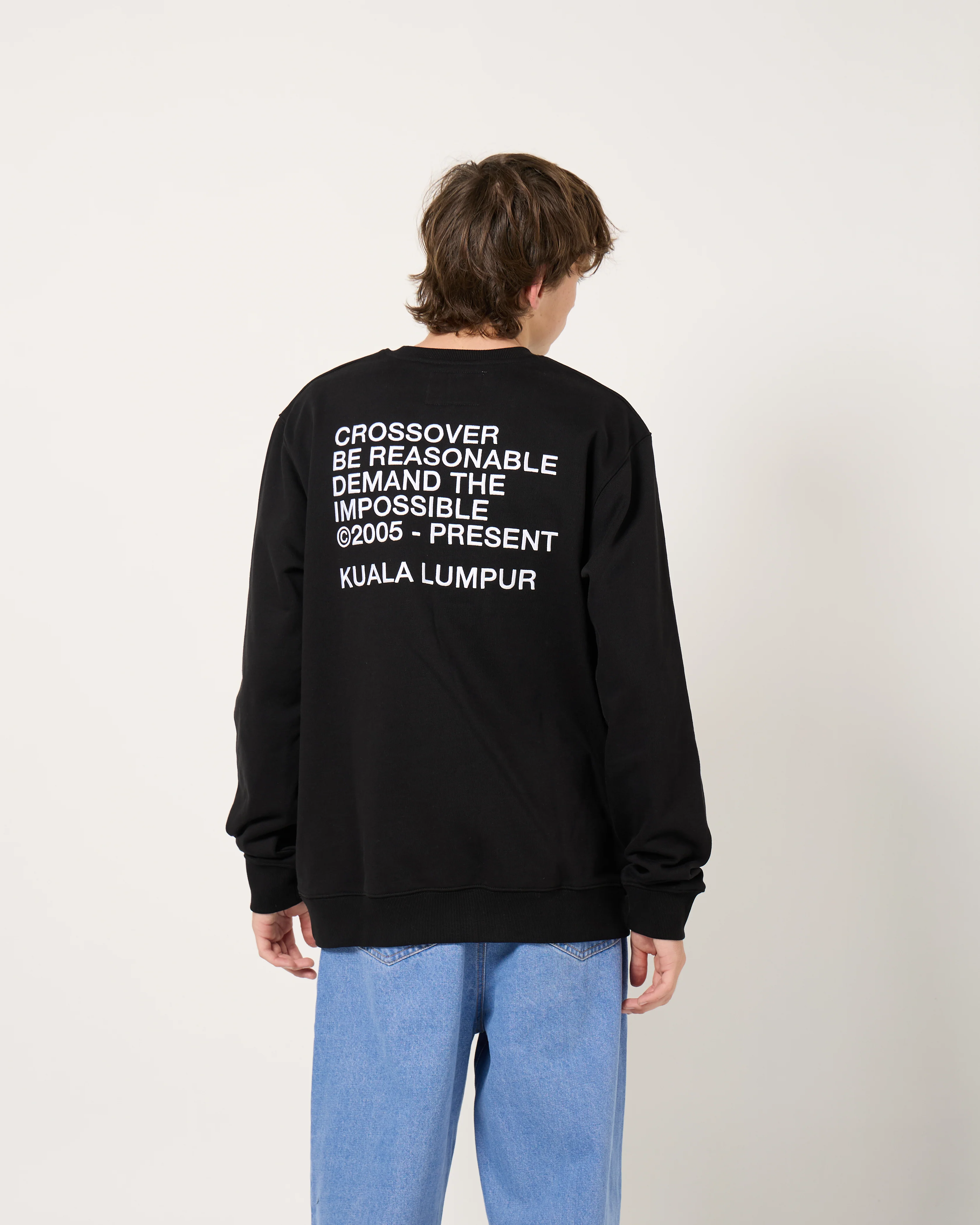 Kuala Lumpur L/S Crewneck Sweater | Black - Image 5