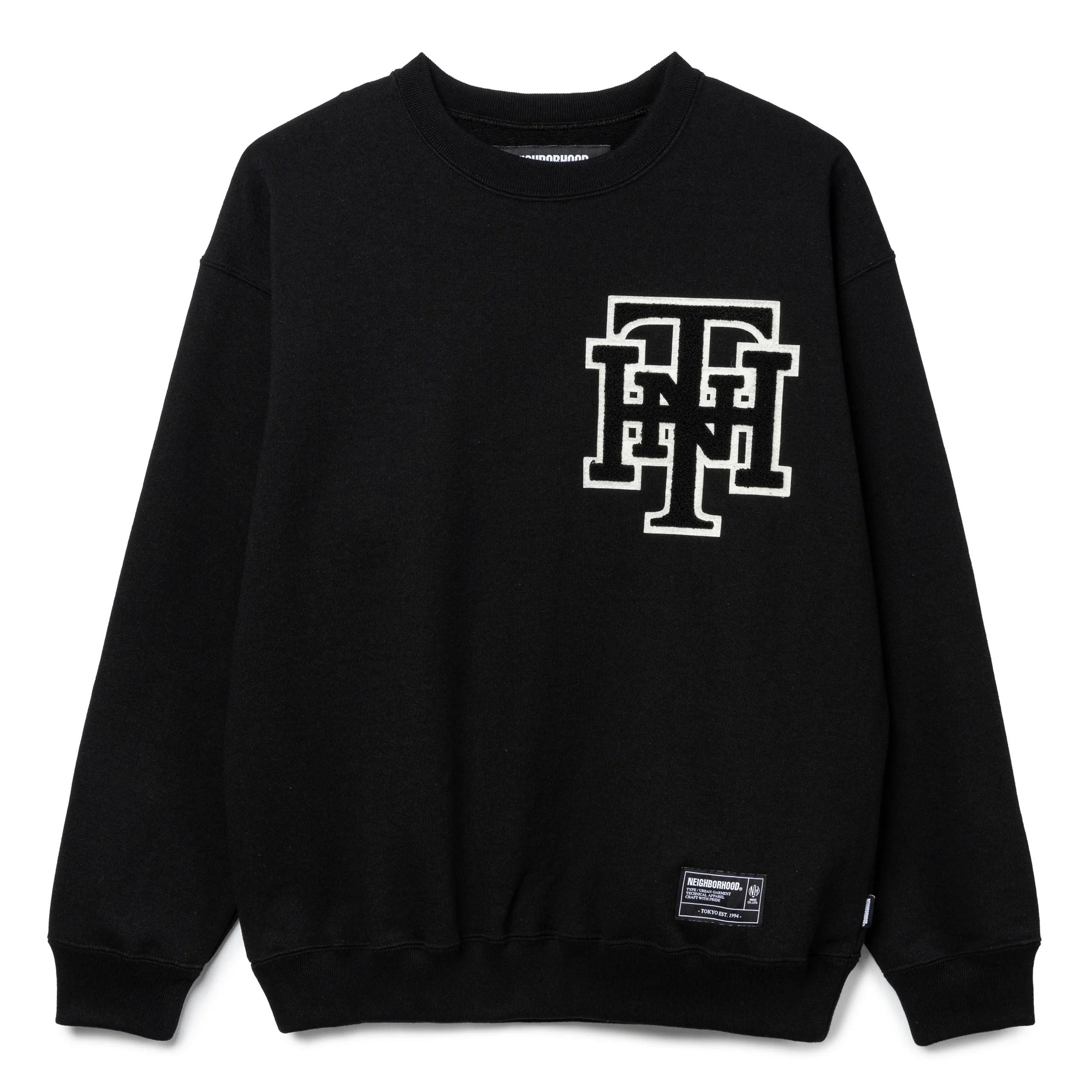 L/S Sweat Shirt | Black - Image 2