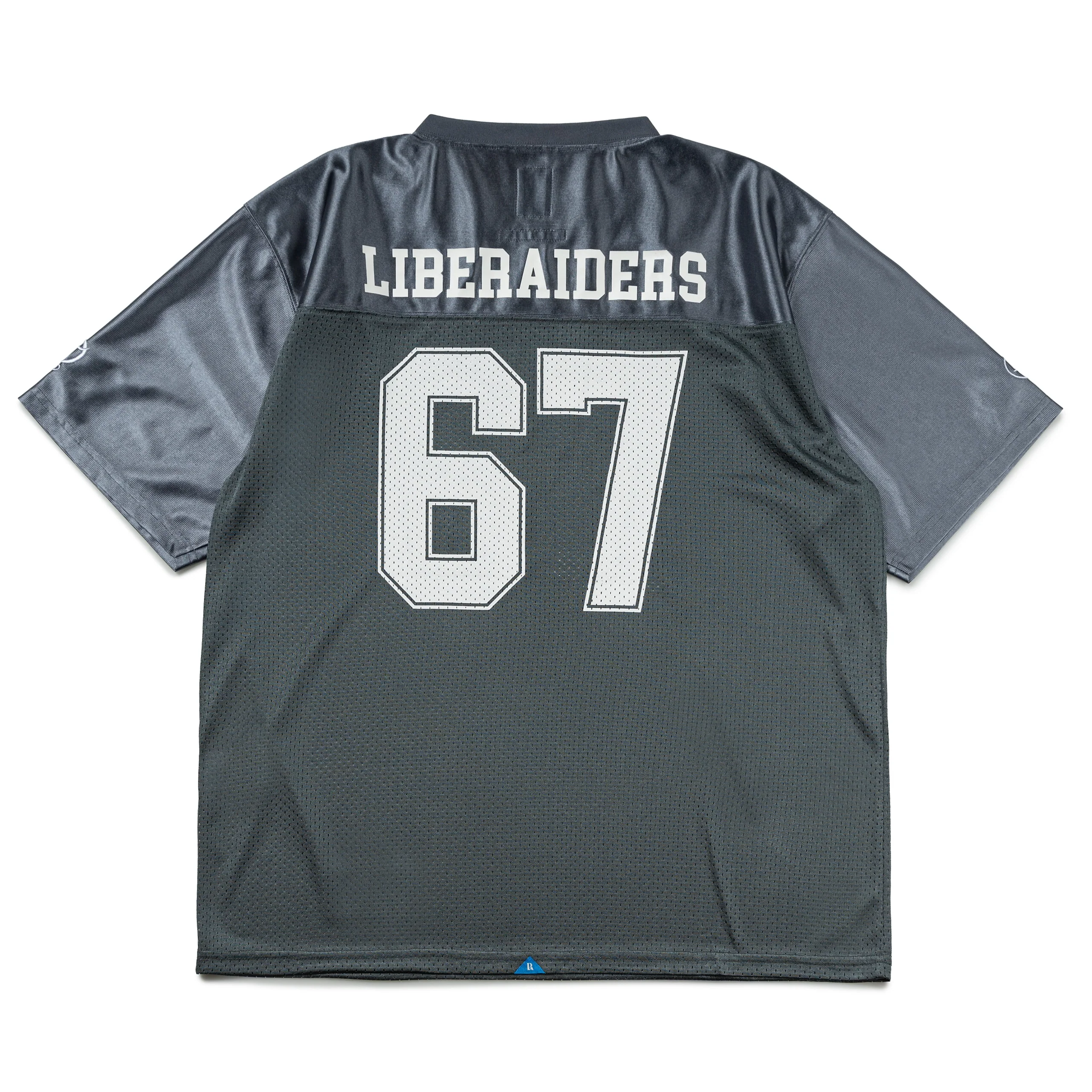 Liberaiders Football Tee | Gray - Image 2