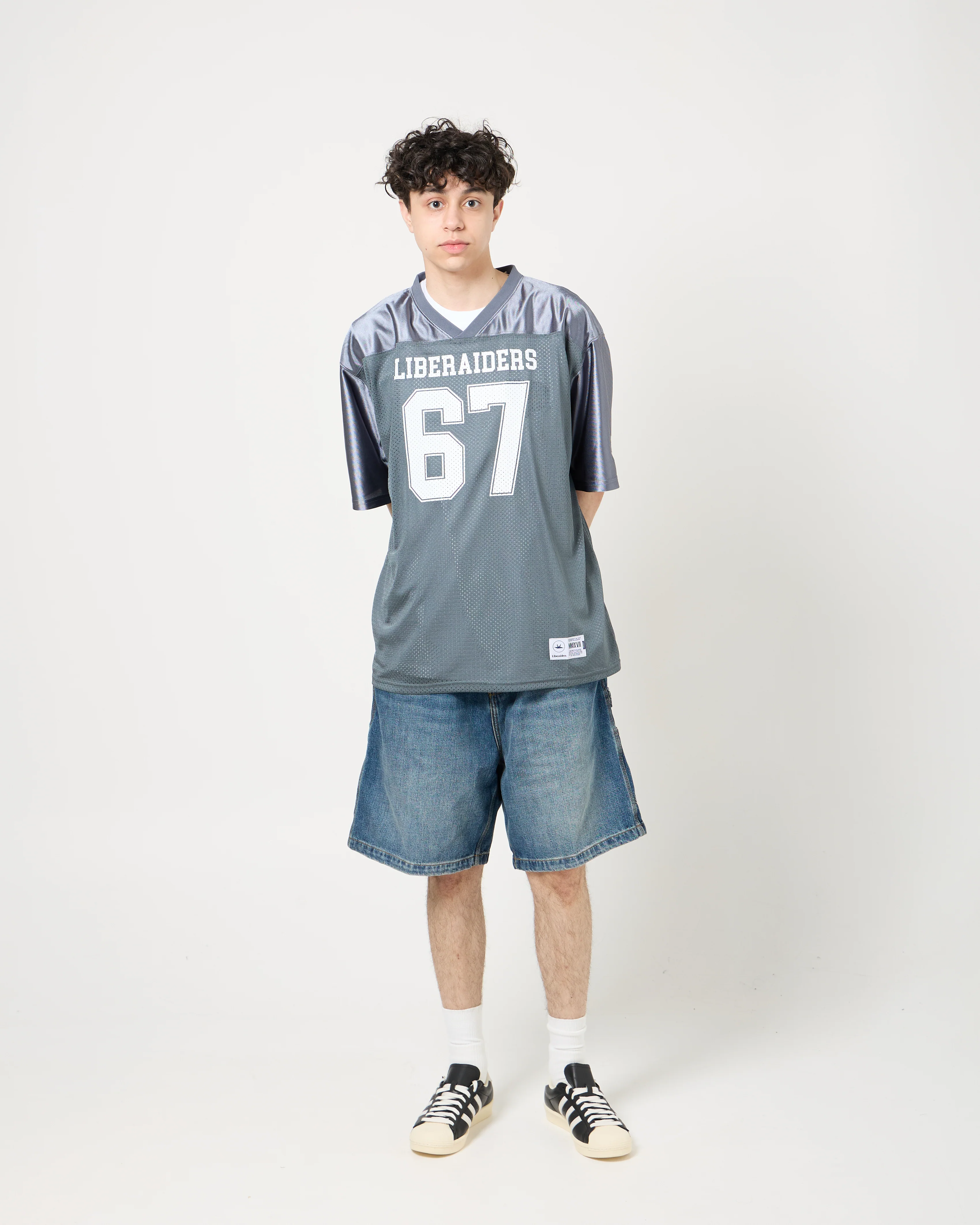 Liberaiders Football Tee | Gray - Image 6