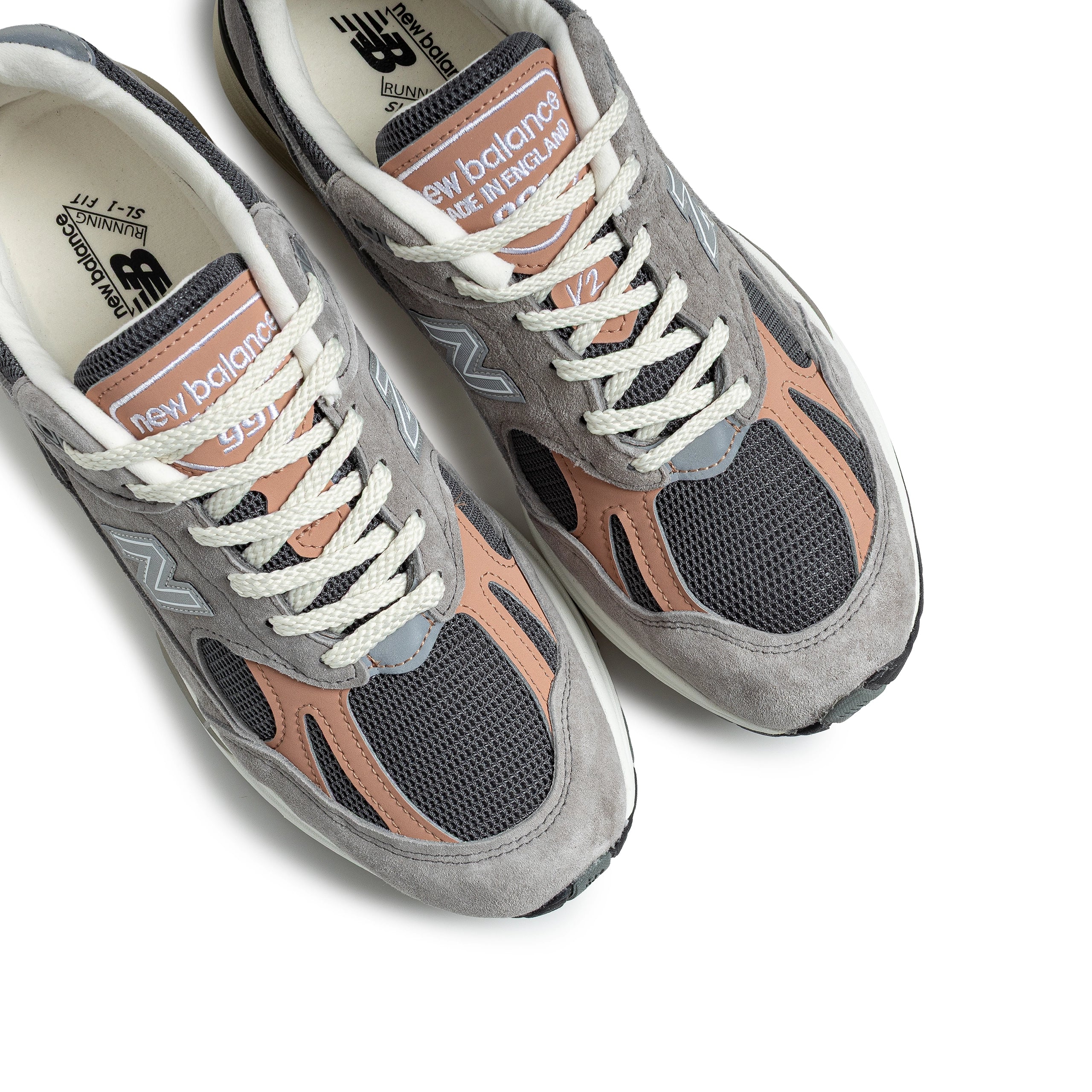 MADE in UK 991v2 | Grey Salmon - Image 5