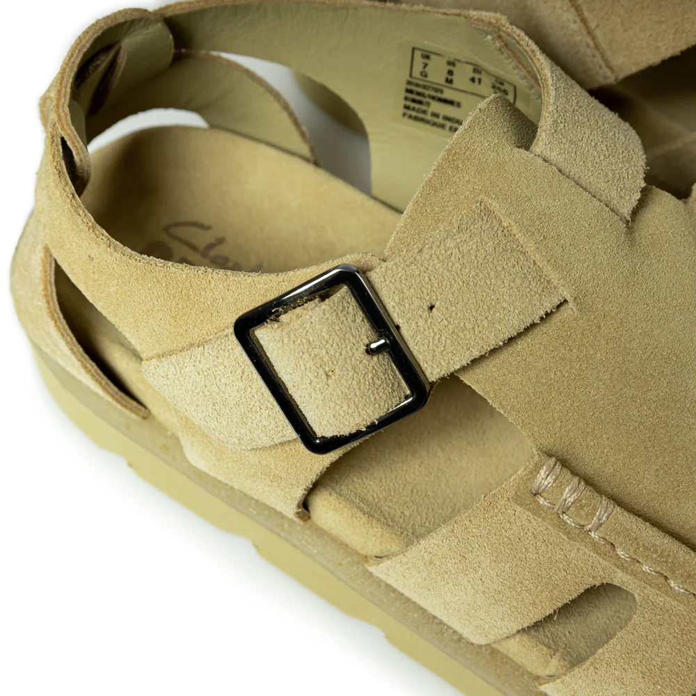 Meare Buckle Dark Maple Suede | Beige - Image 4